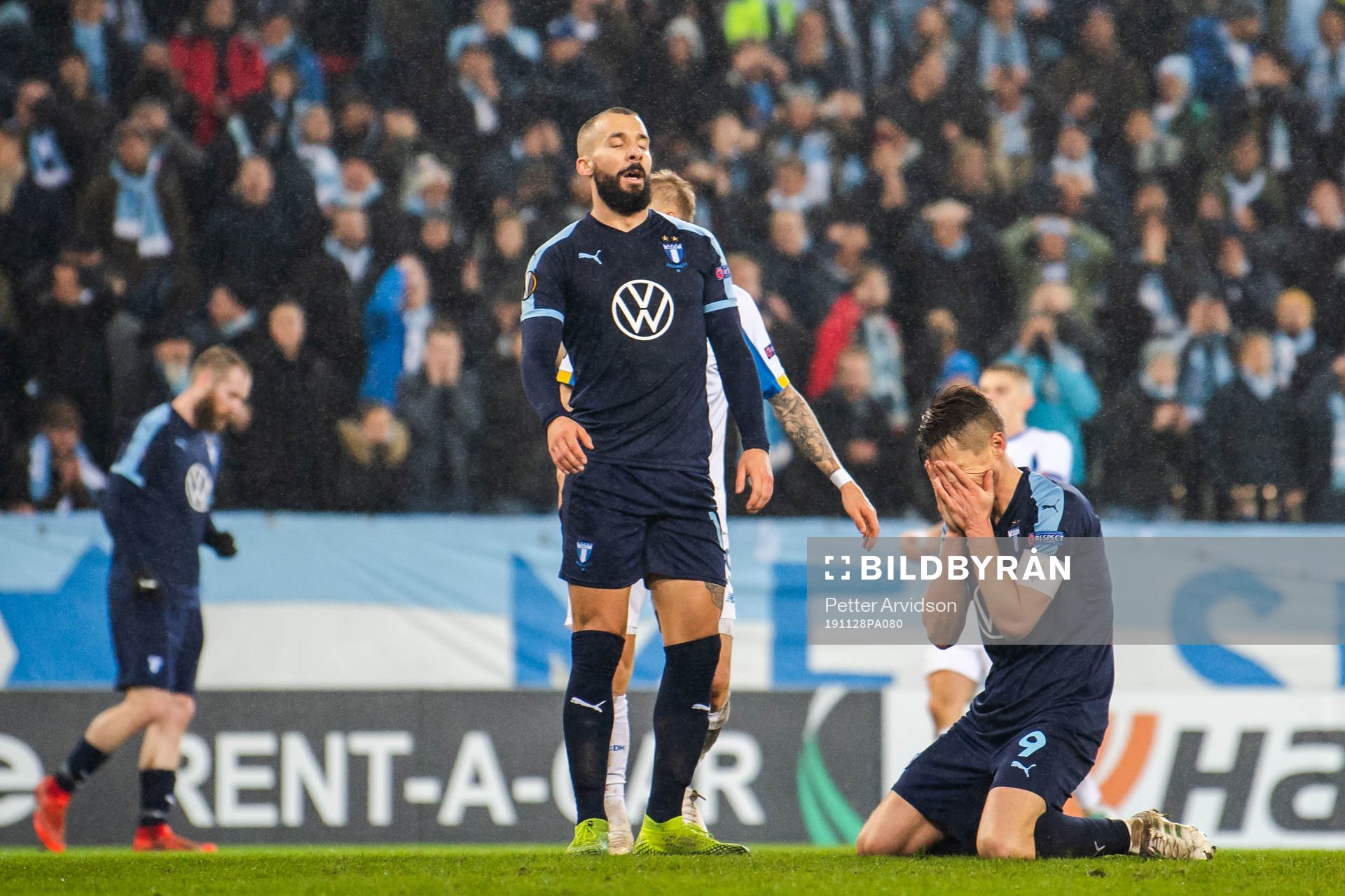 Guillermo Molins and Markus Rosenberg of Malmö FF looks