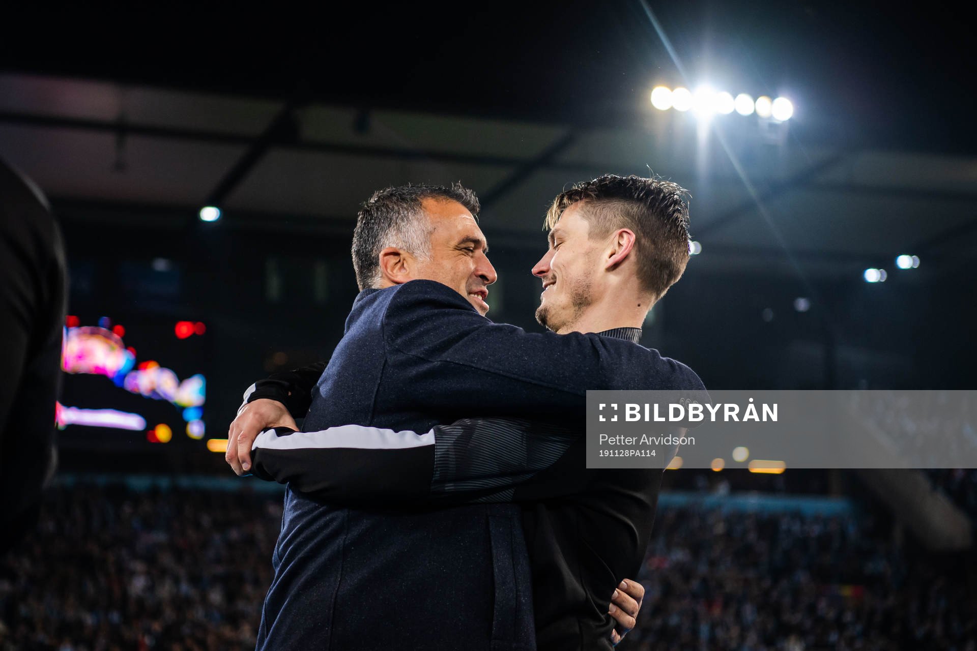 Markus Rosenberg of Malmö FF is honored