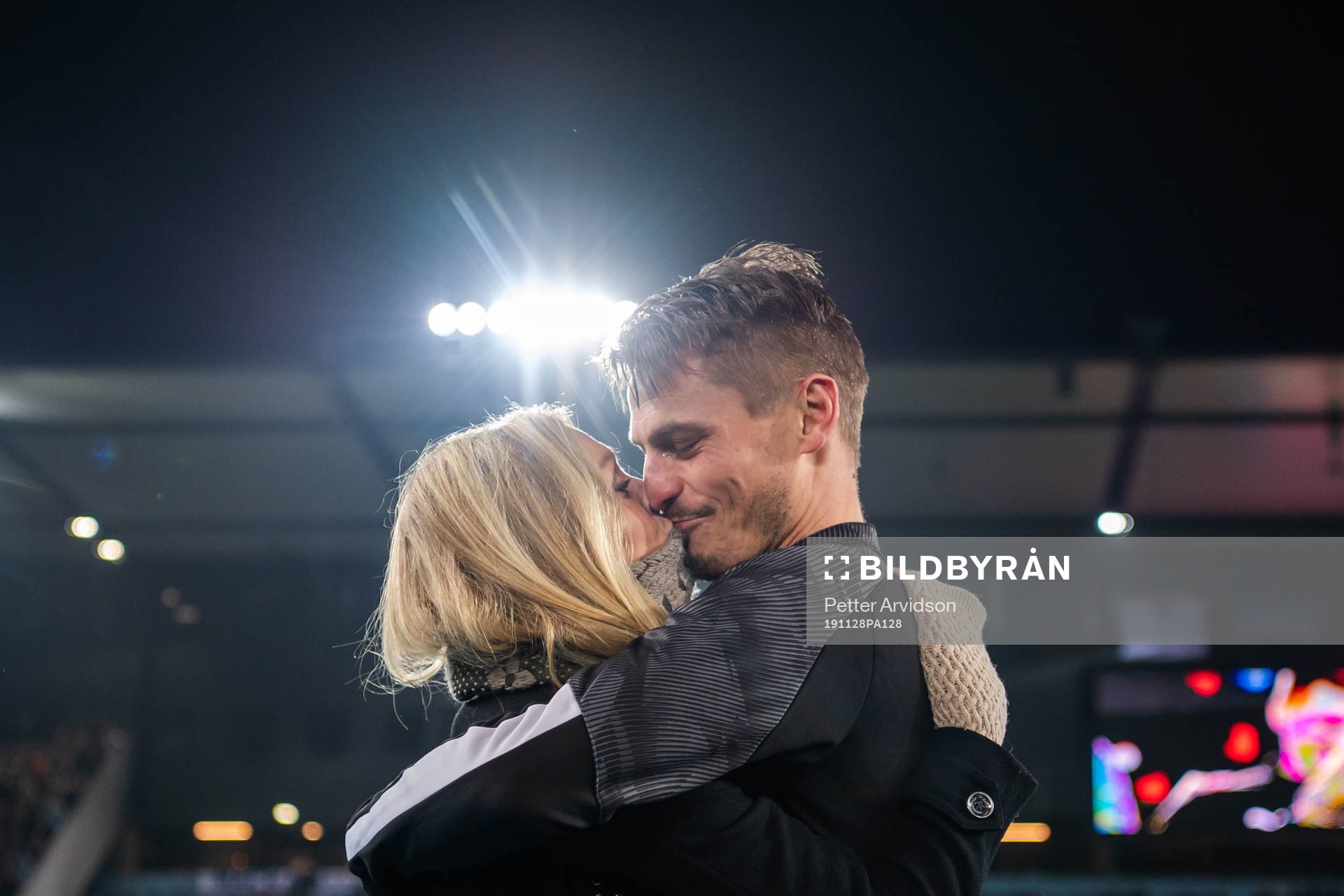 Markus Rosenberg of Malmö FF with wife Maria