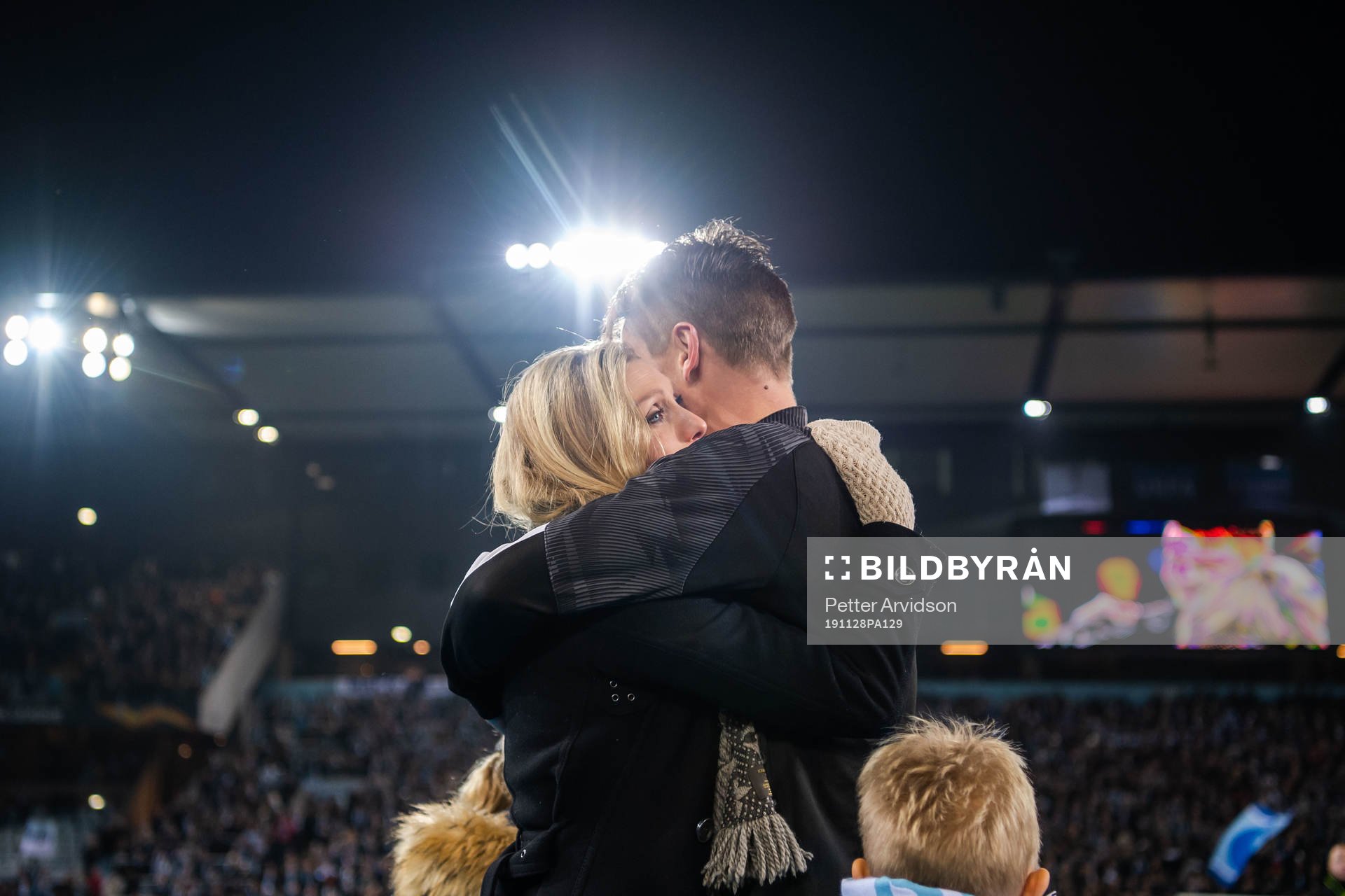Markus Rosenberg of Malmö FF with wife Maria
