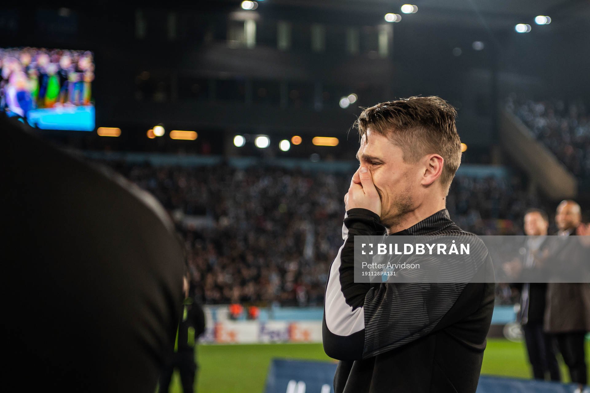 Markus Rosenberg of Malmö FF in tears