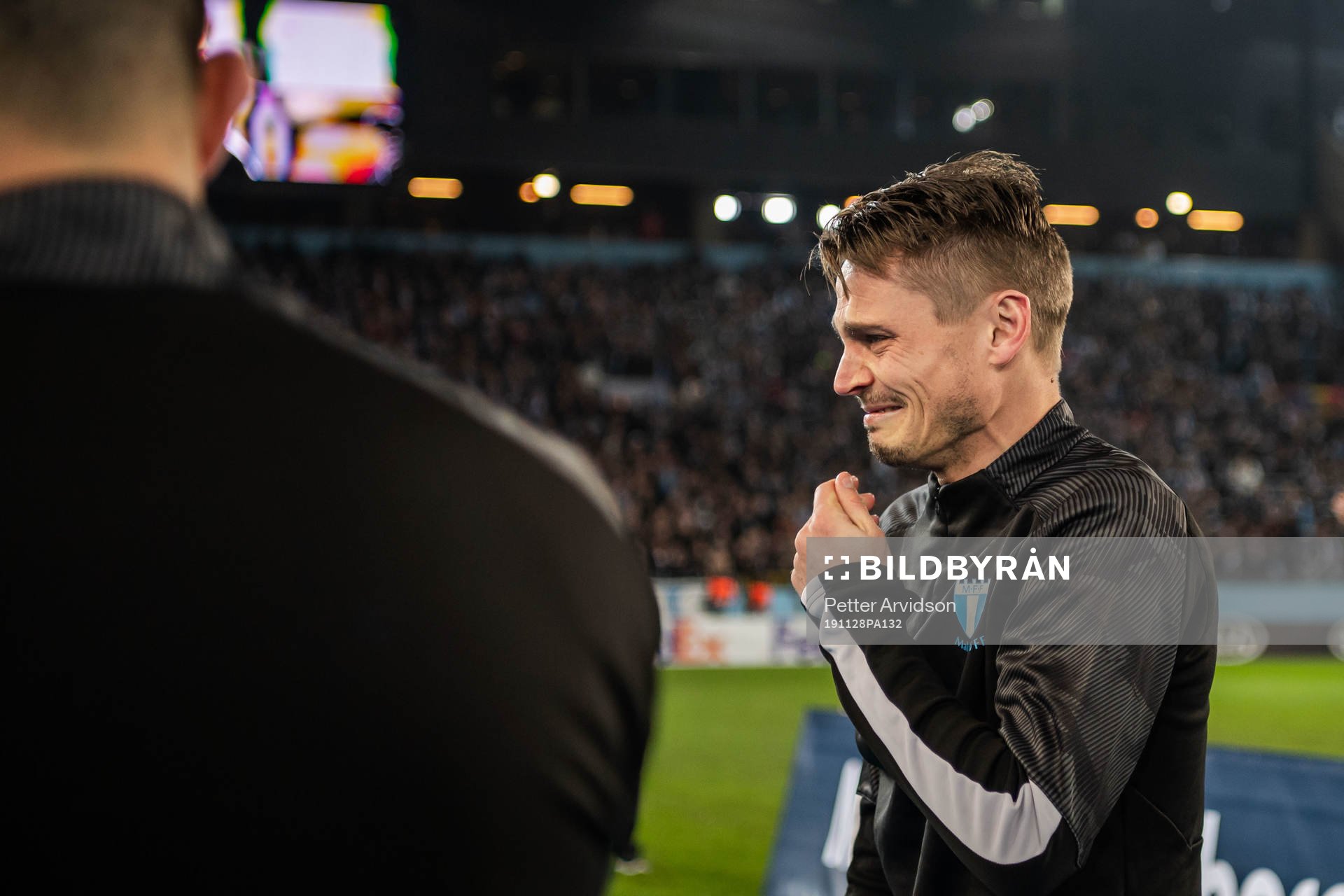Markus Rosenberg of Malmö FF in tears