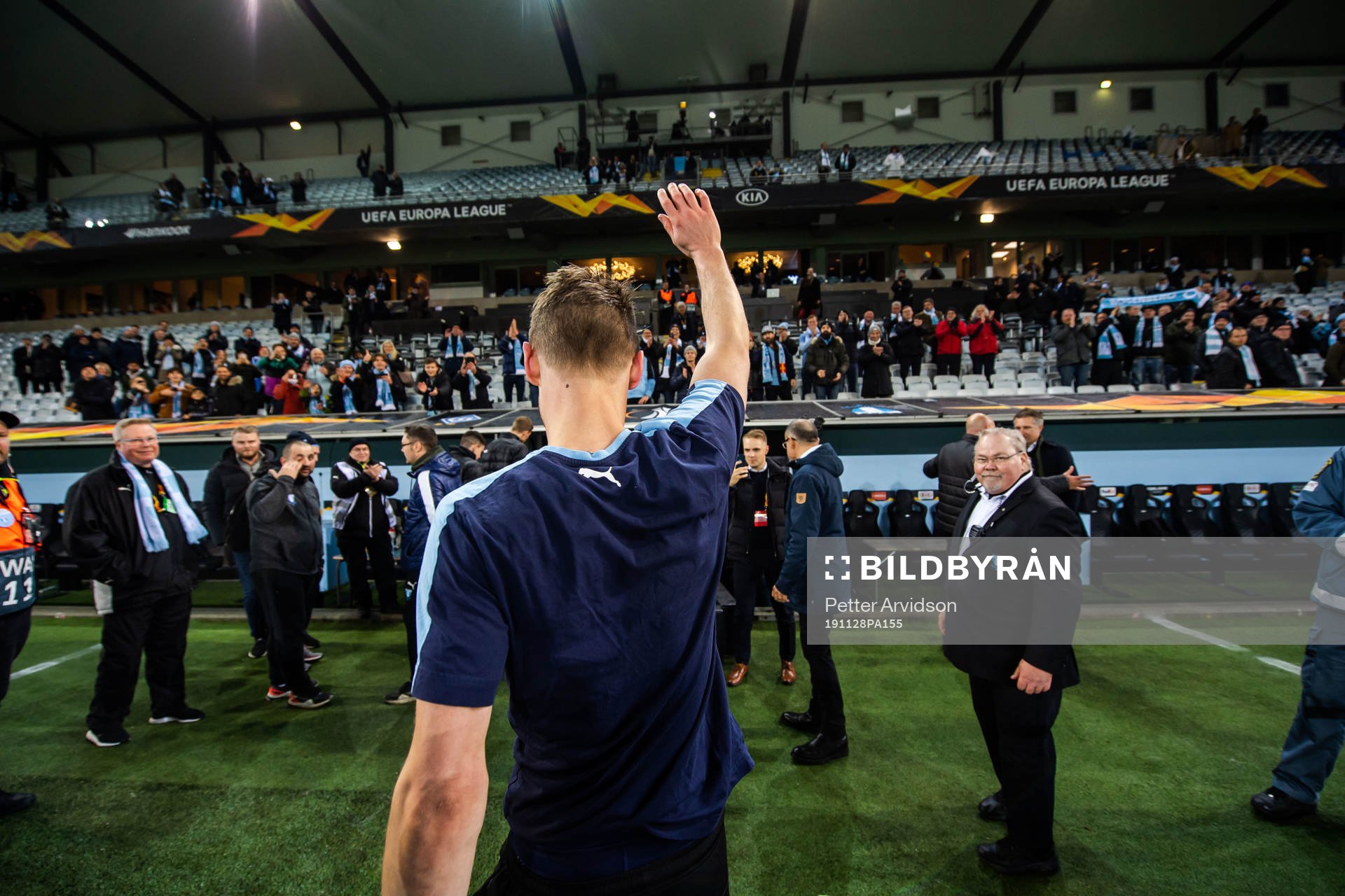 Markus Rosenberg of Malmö FF during his honoring after the Europa league match between Malmö FF and Dynamo Kiev on November 28, 2019 in Malmö.