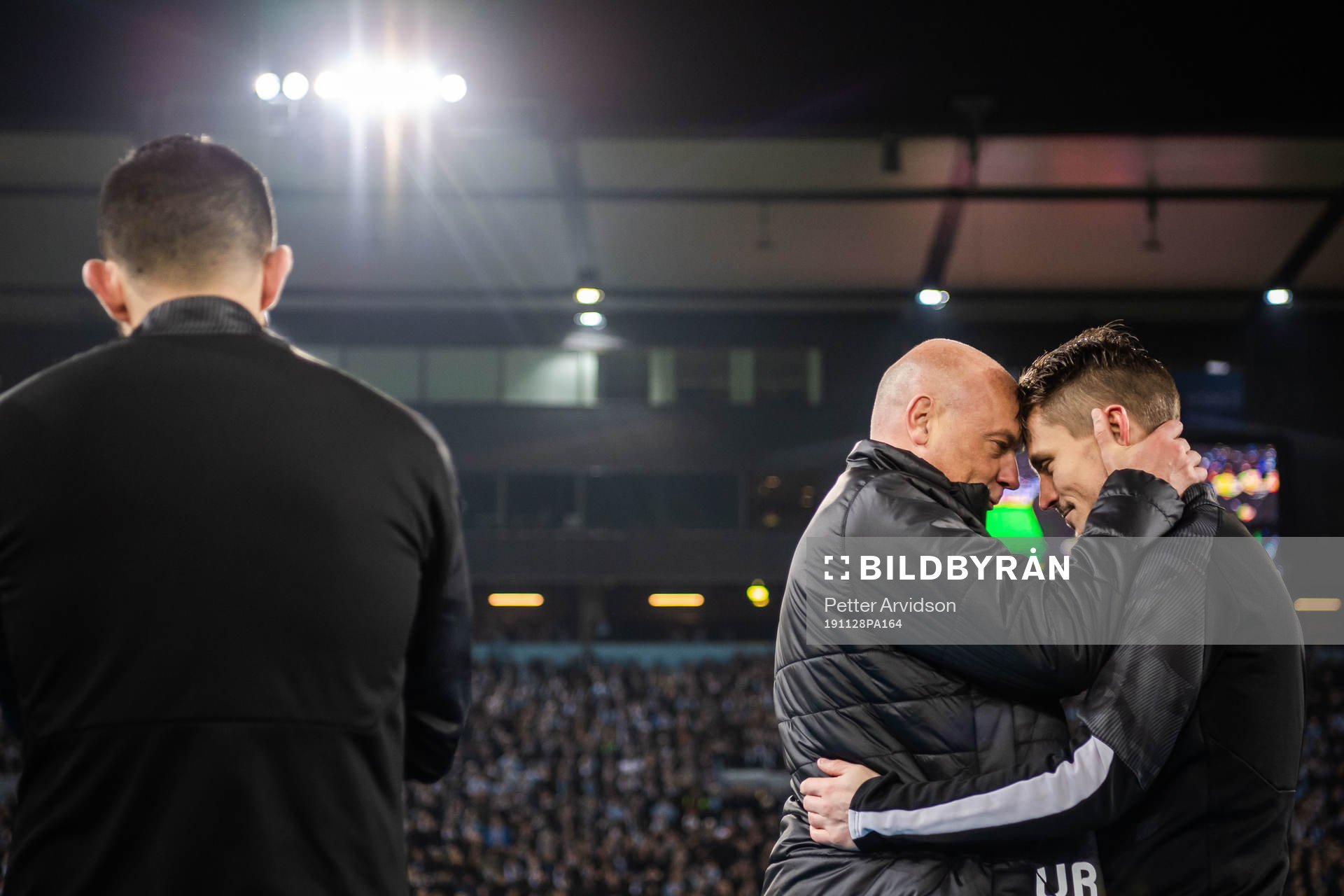 Markus Rosenberg and Uwe Rösler, head coach of Malmö FF