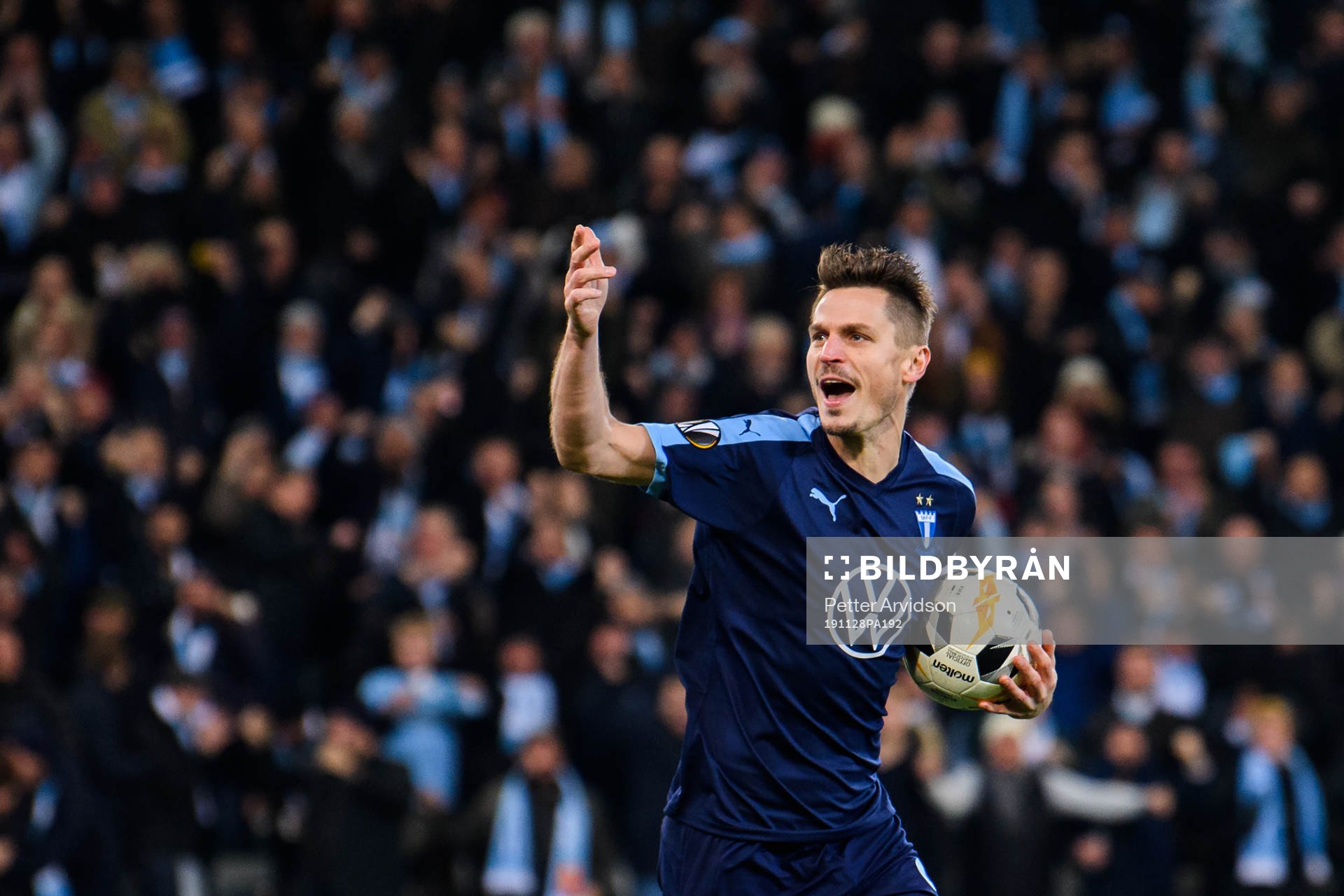 Markus Rosenberg of Malmö FF celebrates