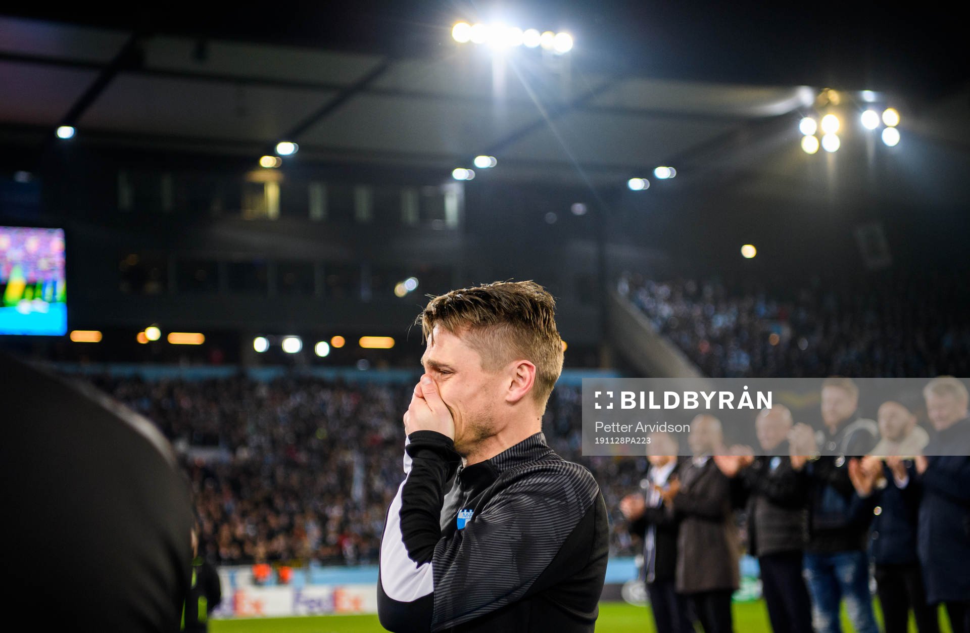 Markus Rosenberg of Malmö FF in tears