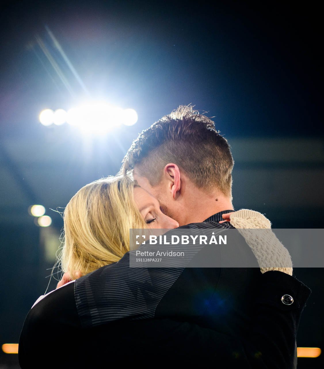 Markus Rosenberg of Malmö FF with his wife Maria