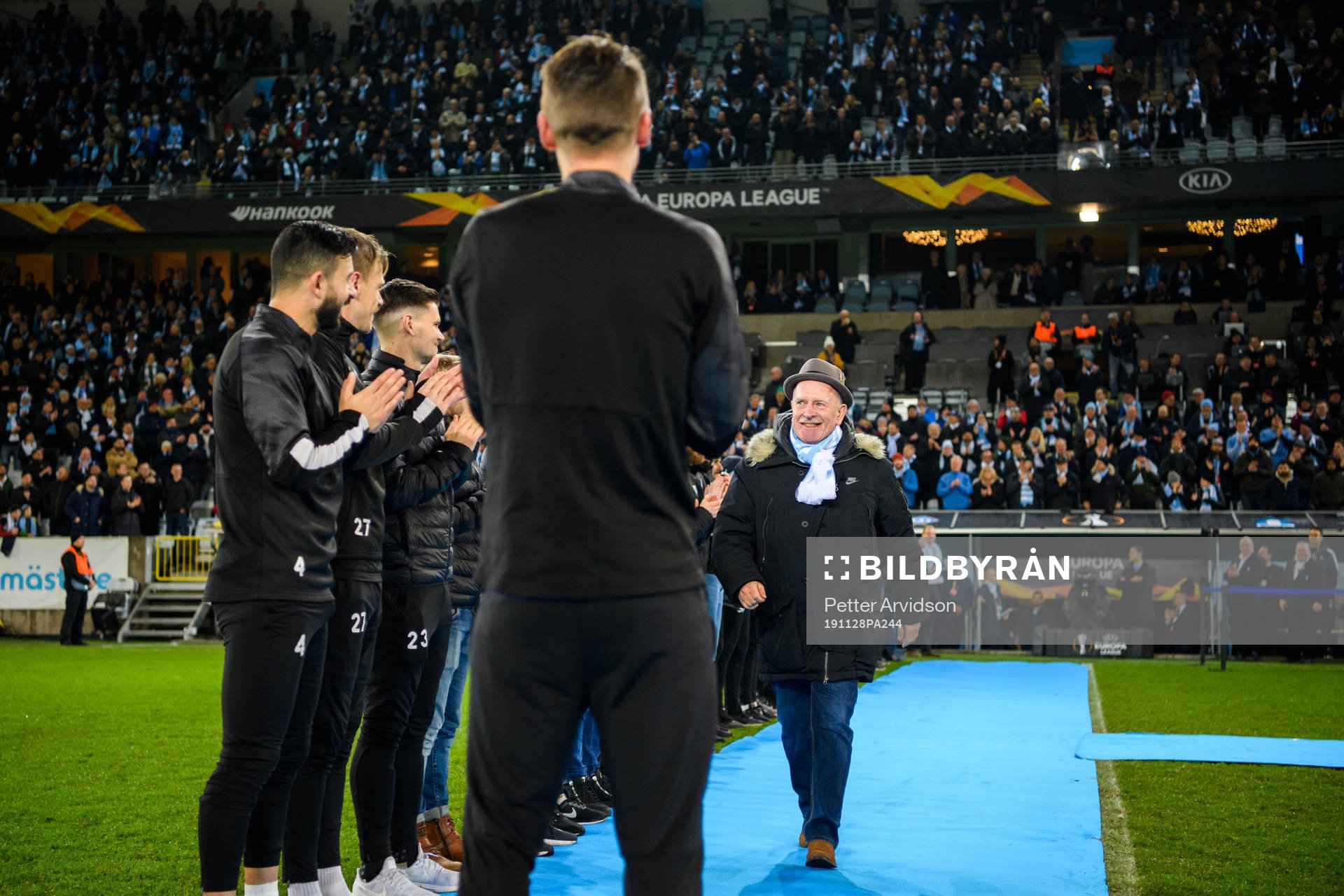 Johnny Gyllensjö and Markus Rosenberg of Malmö FF