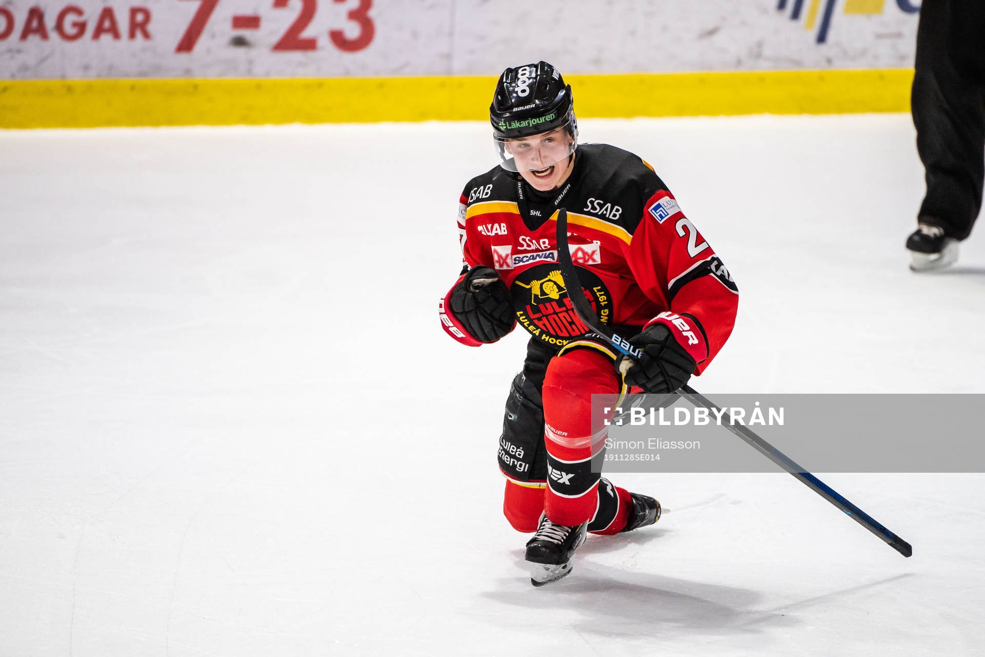 Luleås Nils Lundkvist jublar