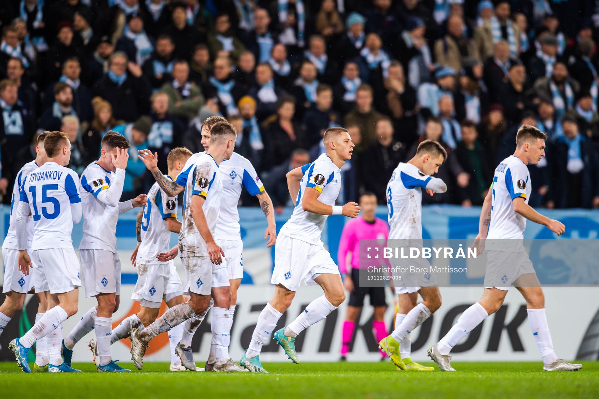 Players of Dynamo Kiev celebrate
