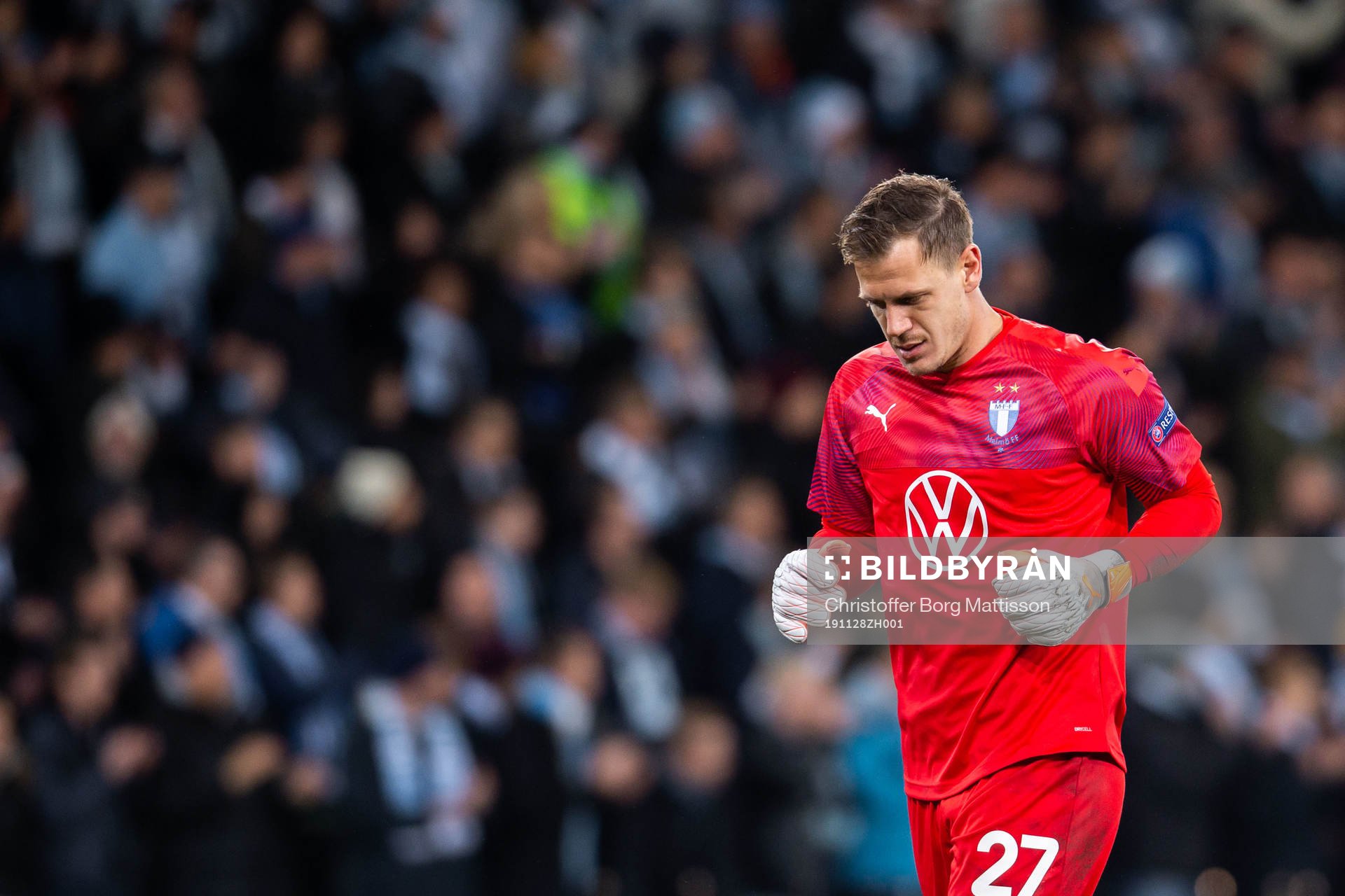Goalkeeper Johan Dahlin of Malmö FF