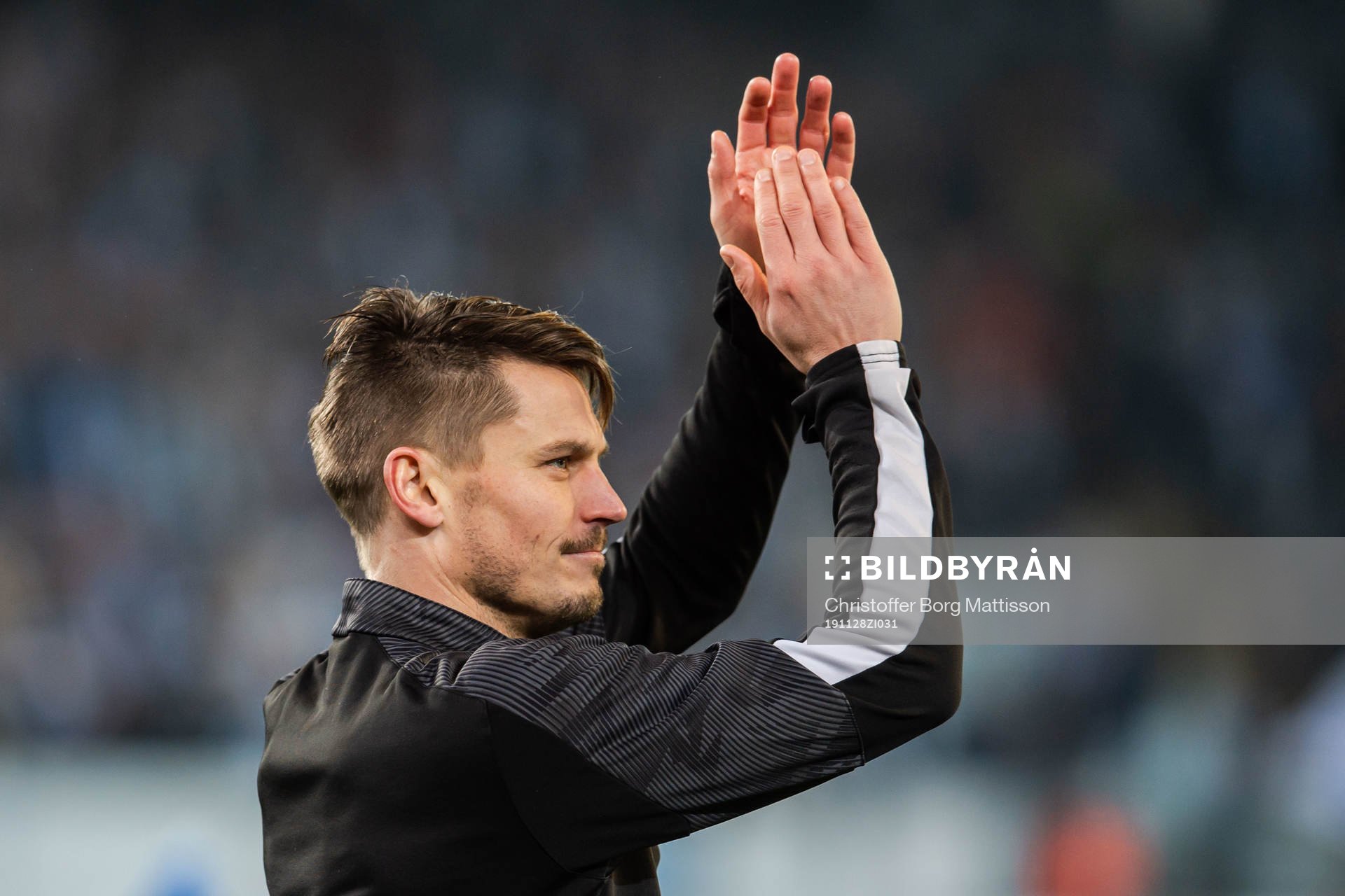 Markus Rosenberg of Malmö FF is honored