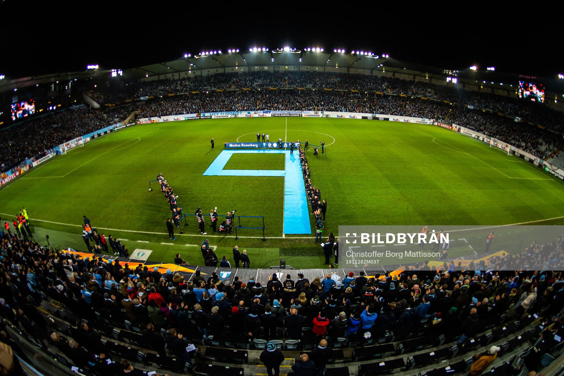 Markus Rosenberg of Malmö FF is honored