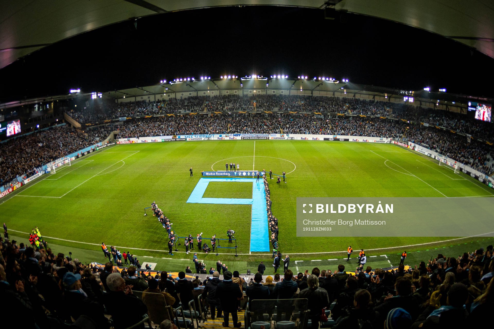 Markus Rosenberg of Malmö FF is honored