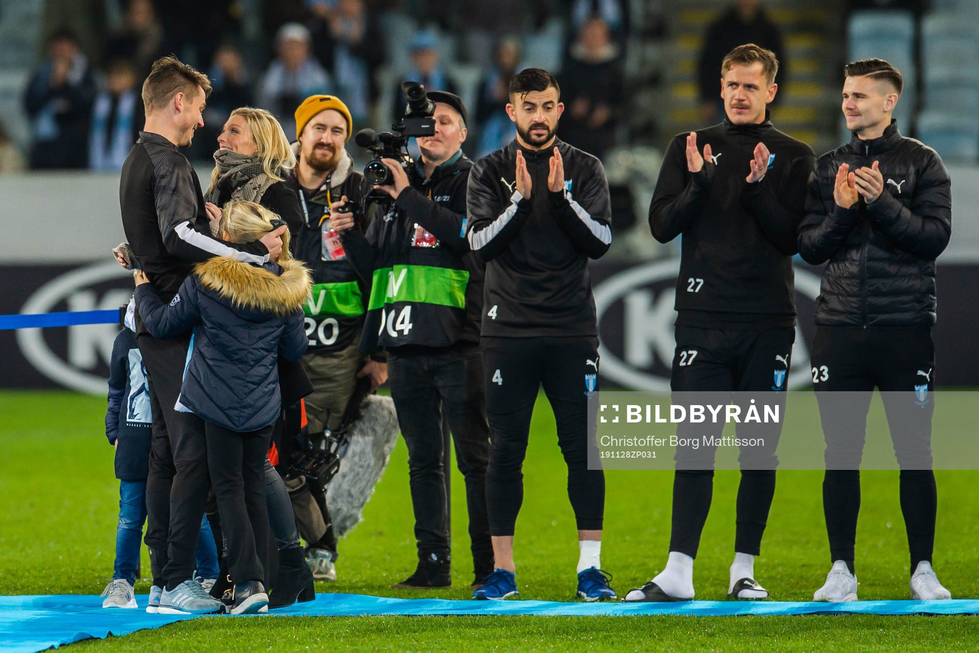Markus Rosenberg with his family