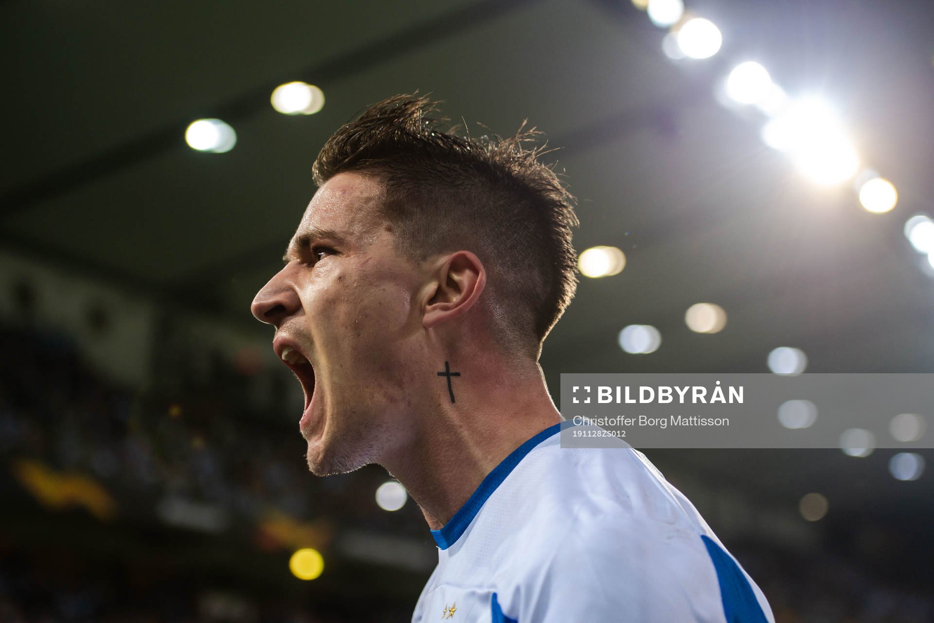 Benjamin Verbic of Dynamo Kiev celebrates