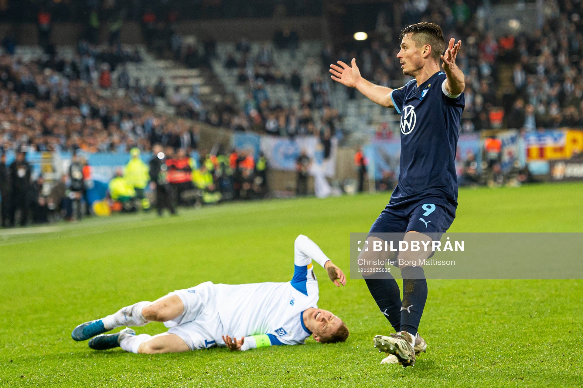 Markus Rosenberg of Malmö FF reacts