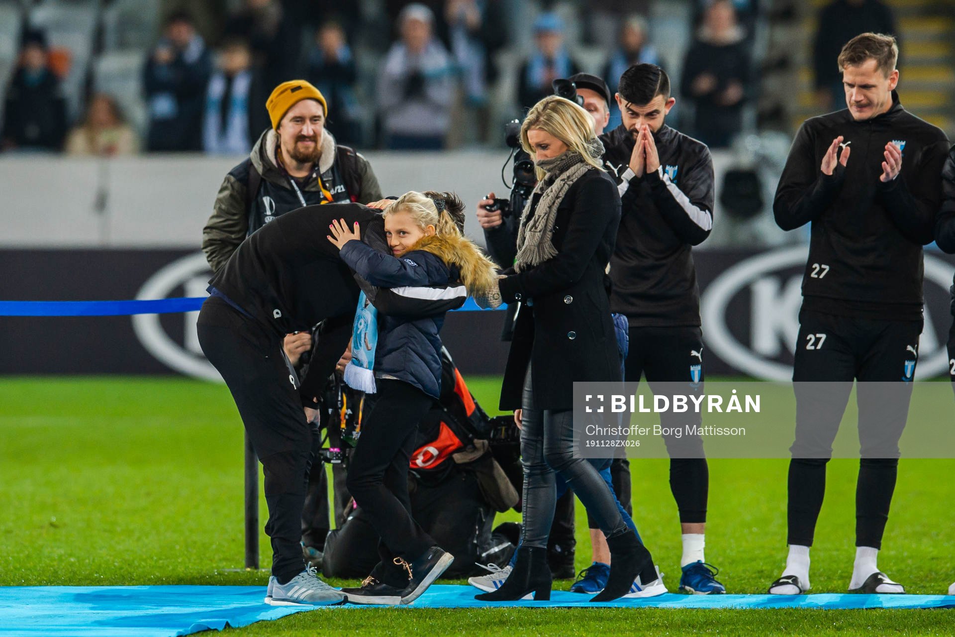 Markus Rosenberg with his family