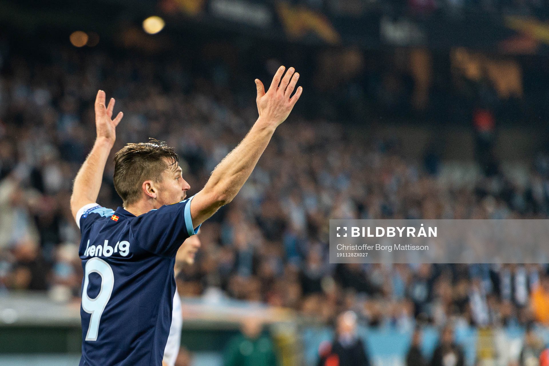 Markus Rosenberg of Malmö FF reacts