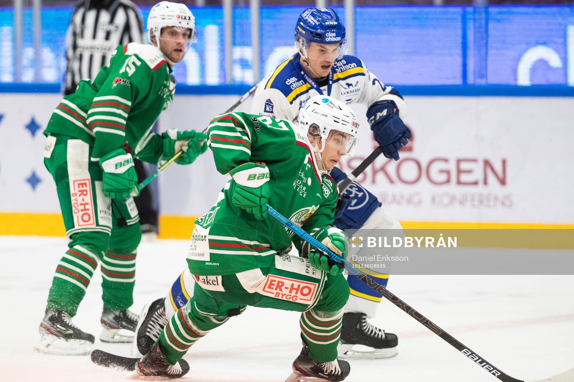 Rögles Leon Bristedt och Leksands Sebastian Wännström