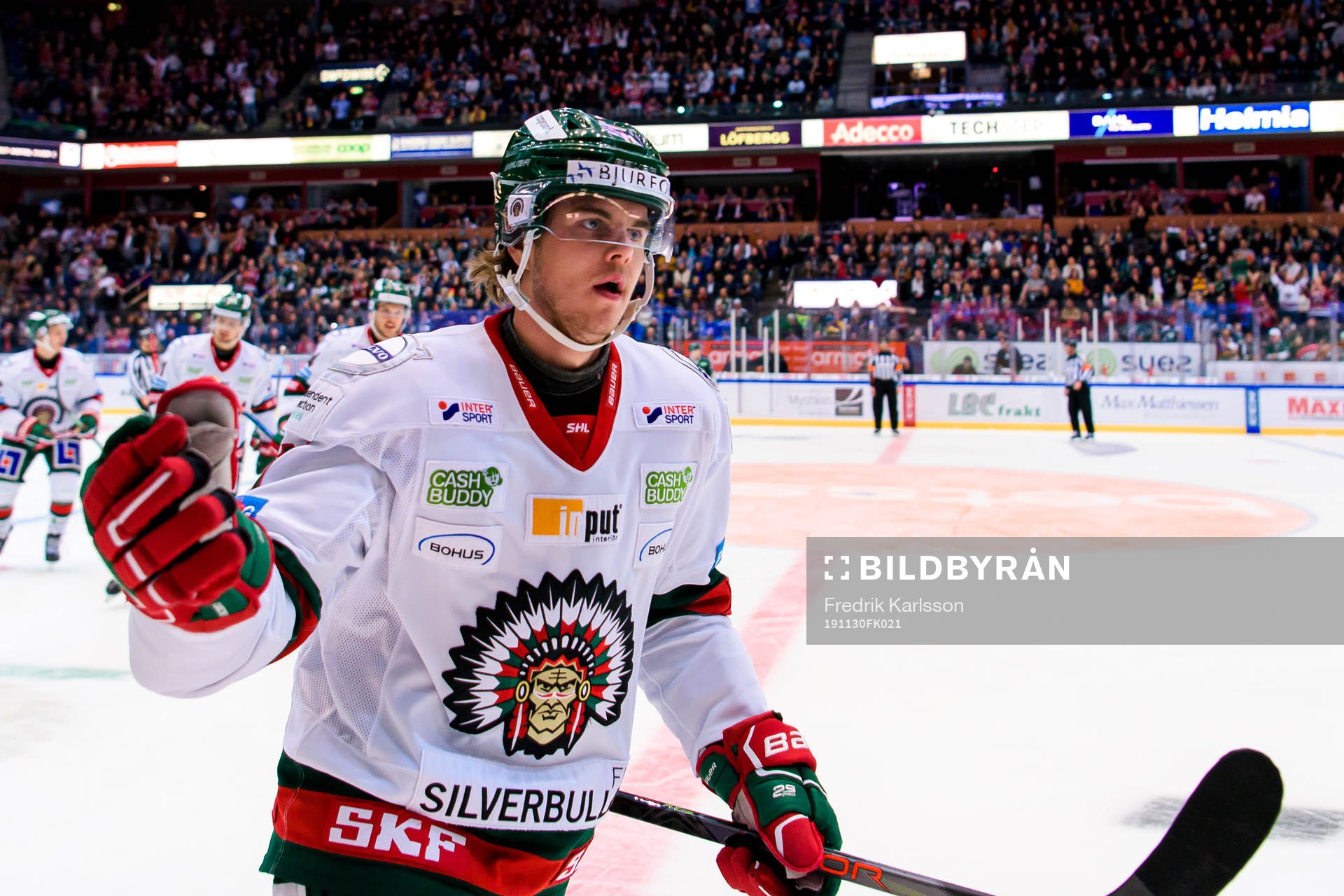 Frölundas Samuel Fagemo jublar