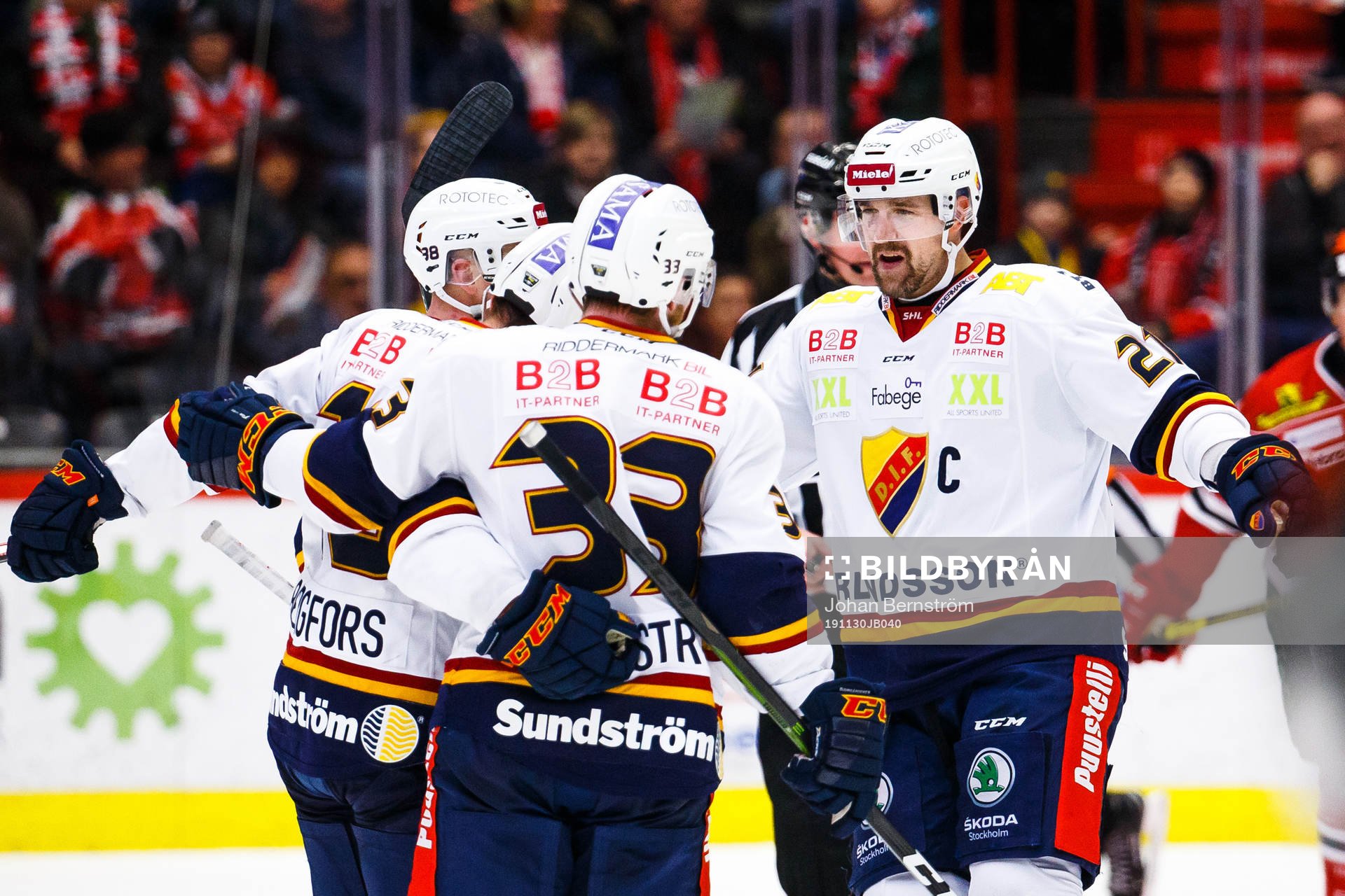 Djurgårdens Patrik Berglund jublar