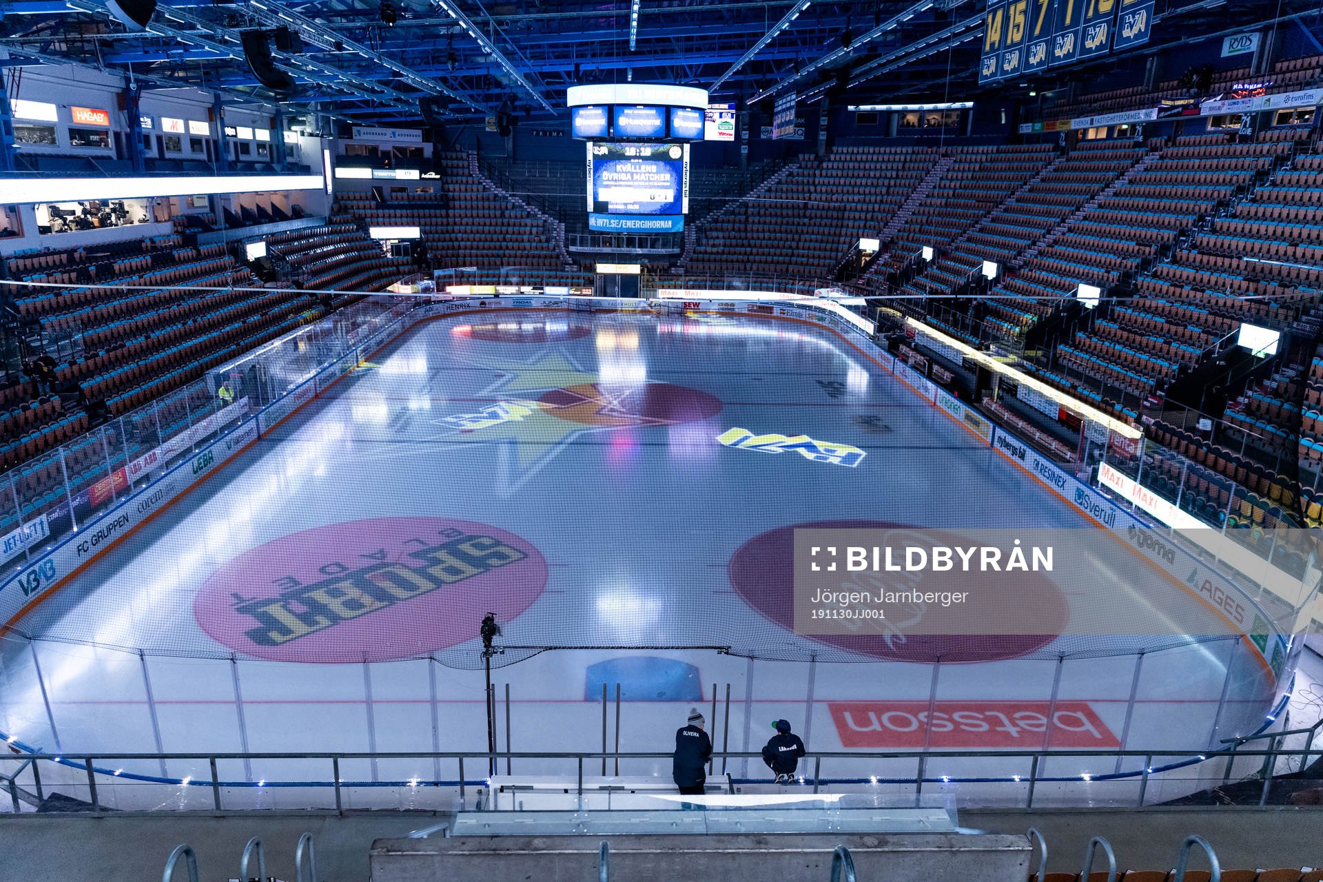 Interiör i Kinnarps arena