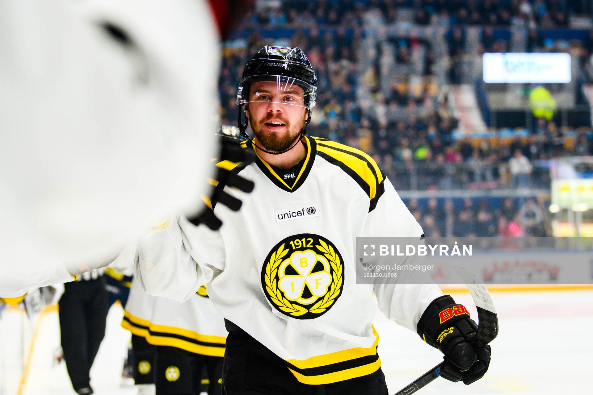 Brynäs Marcus Ersson jublar