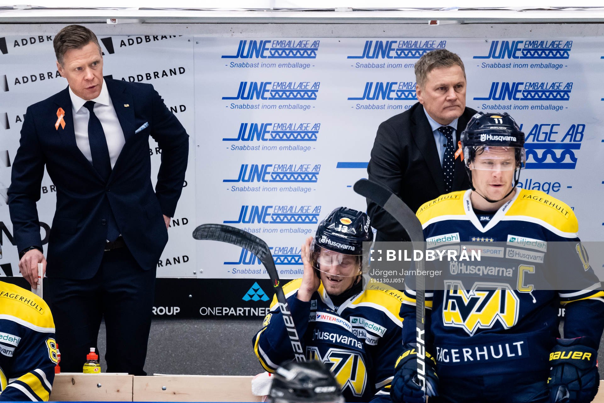 s assisterande tränare Nicklas Rahm och tränare Stephan