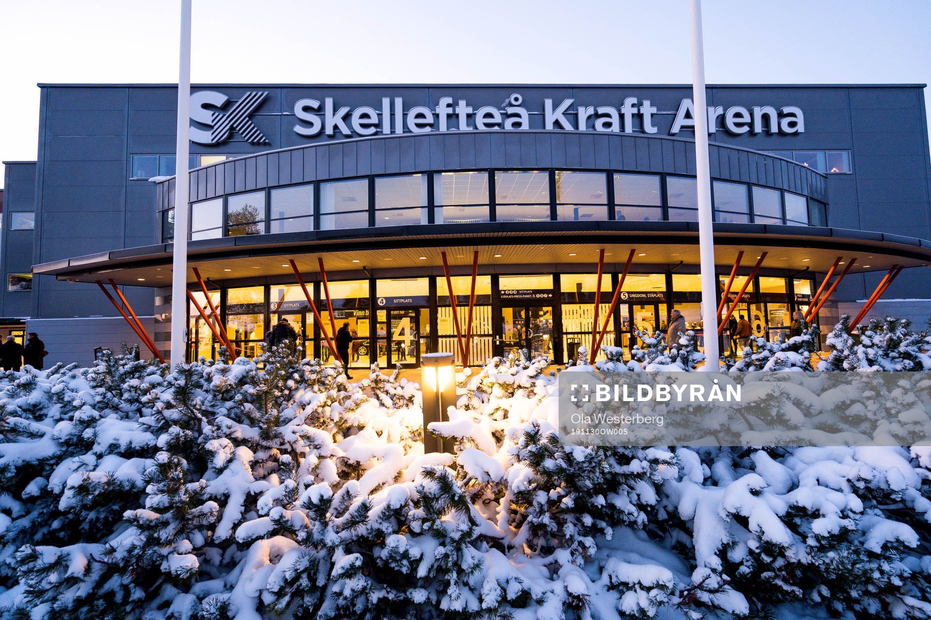 Skellefteås Kraft Arena exteriört