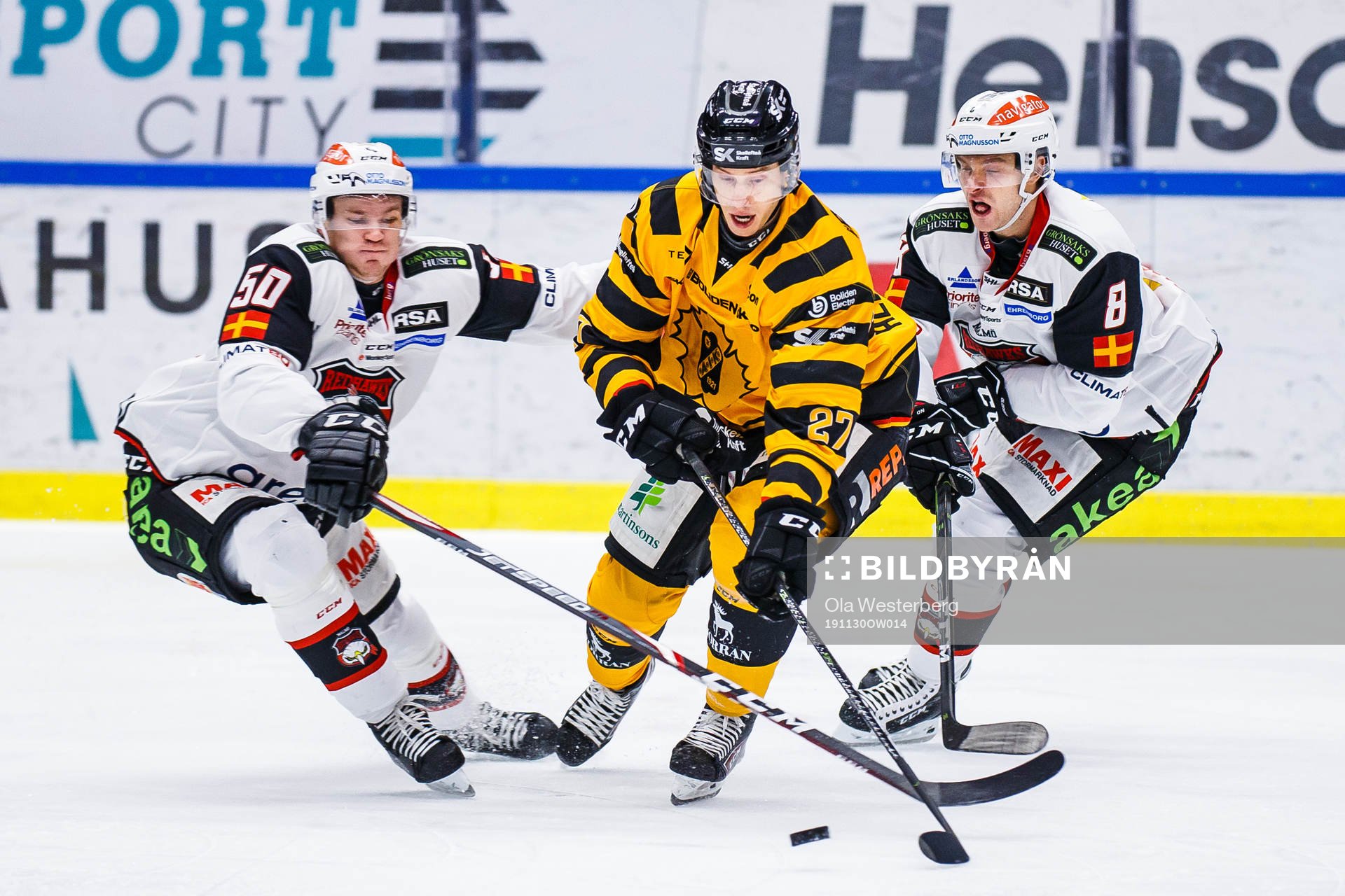 Skellefteås Robin Alvarez i en kamp mot Malmö Redhawks