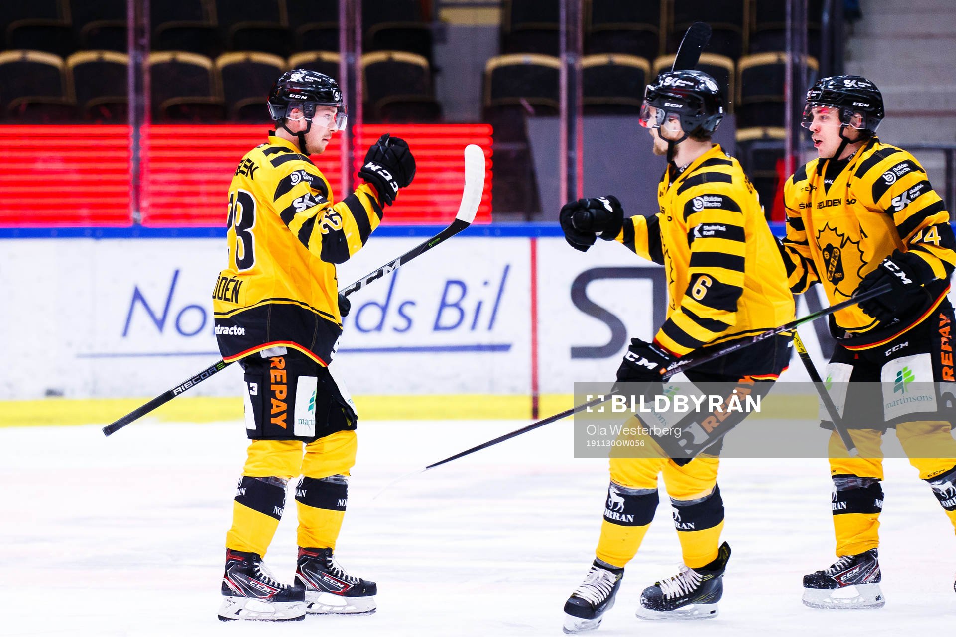 Skellefteås Jesper Frödén, Andreas Wingerli och Patrik