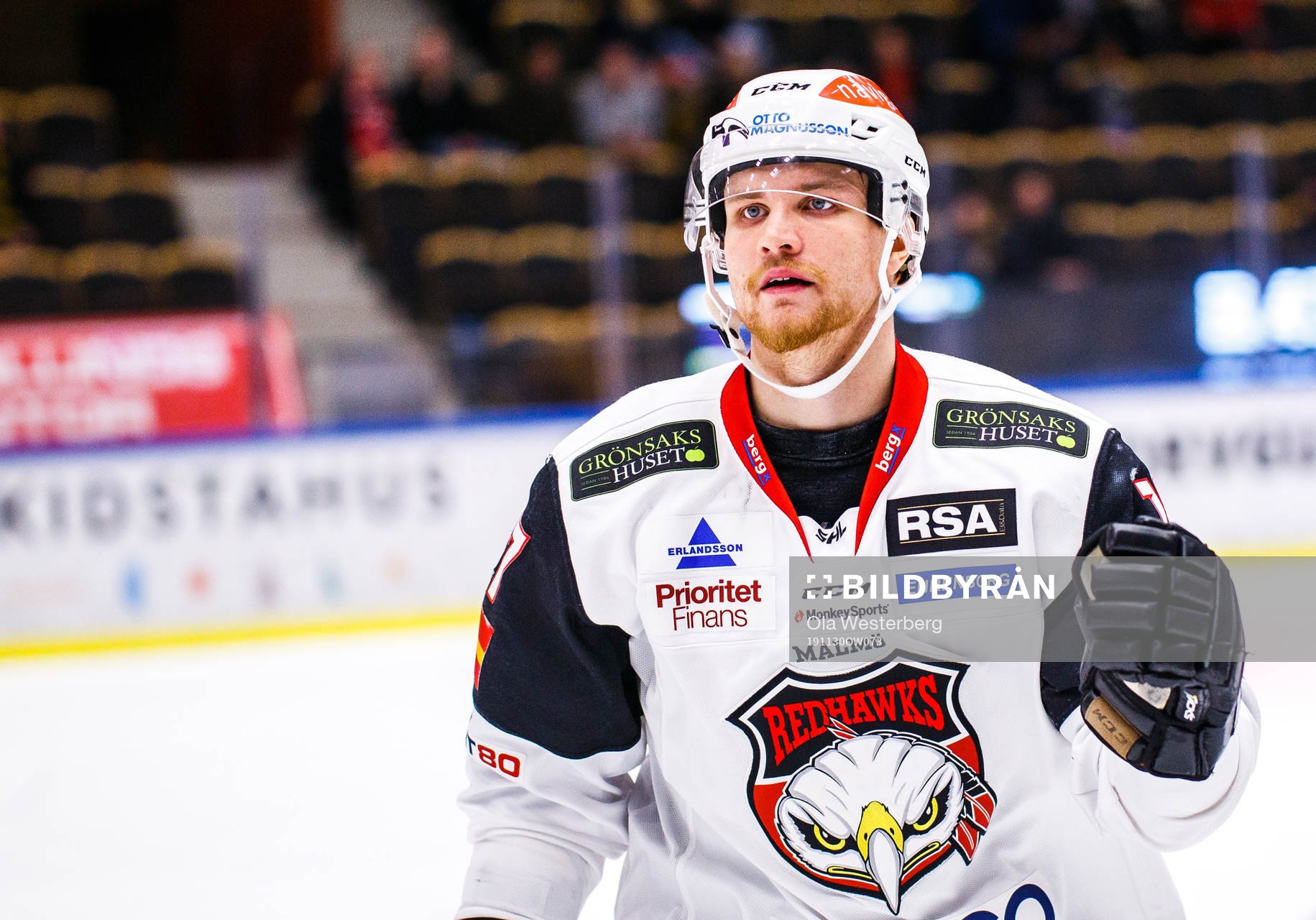 Malmö Redhawks Max Görtz jublar