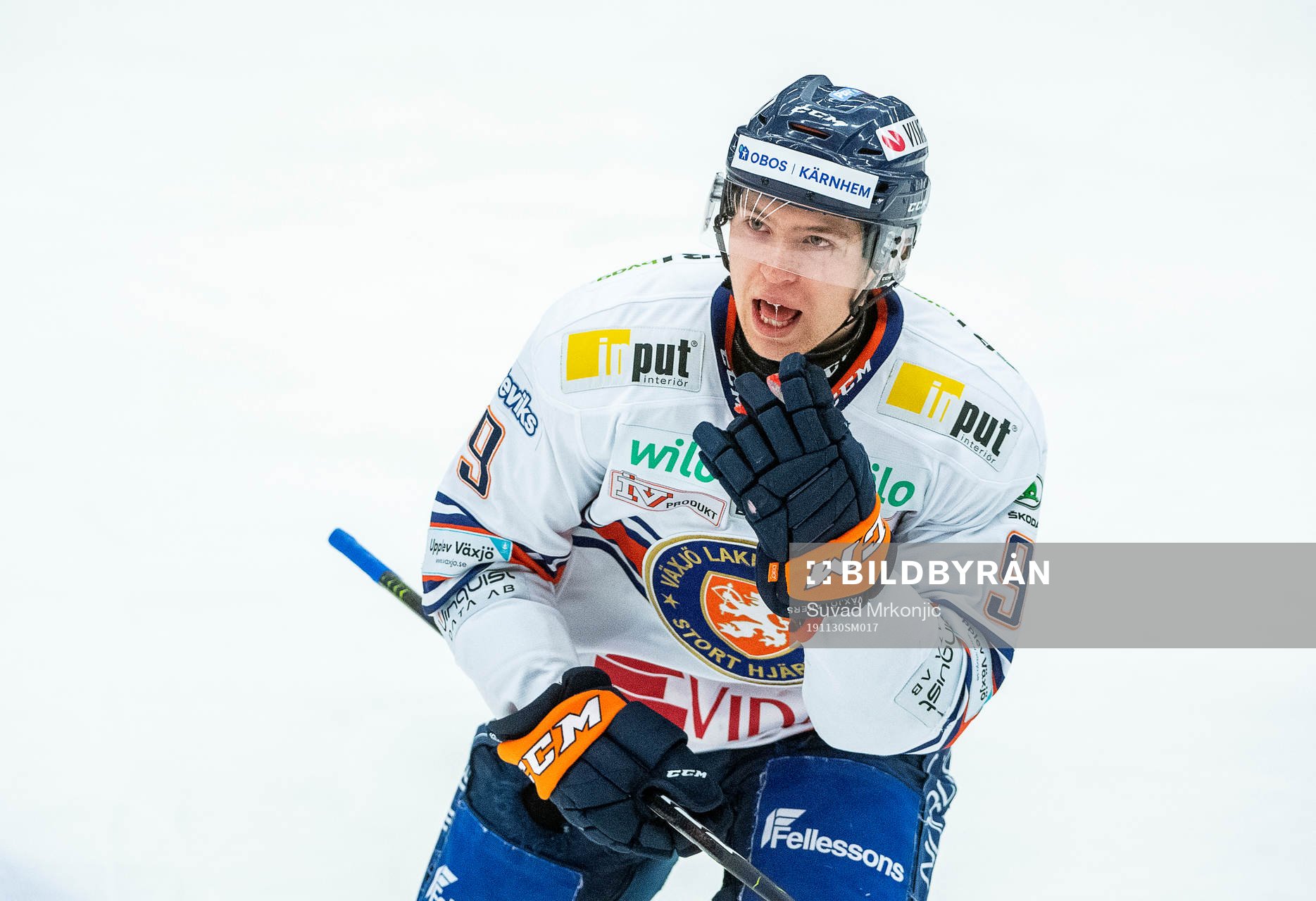 Växjös Marcus Davidsson jublar