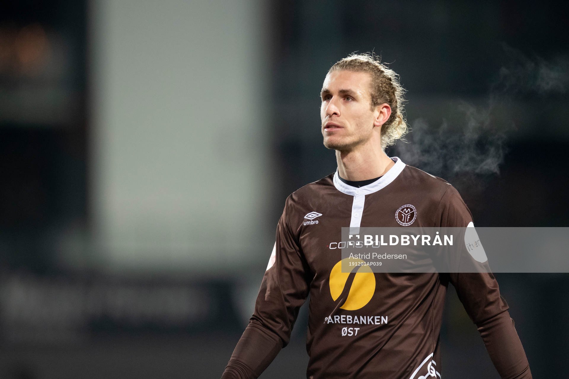 Quint Jansen of Mjøndalen after the Eliteserien match between Mjøndalen and Vålerenga on December 1, 2019 in Mjøndalen.