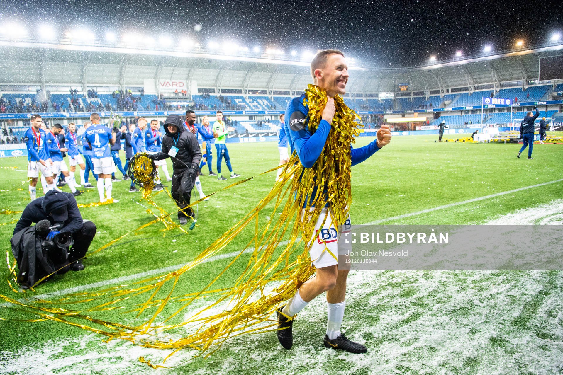 Mattias Moström of Molde celebrates