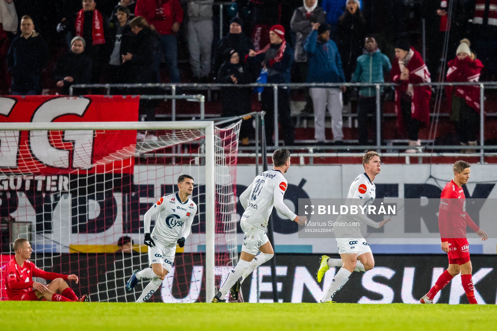 Kristian Thorstvedt of Viking celebrates