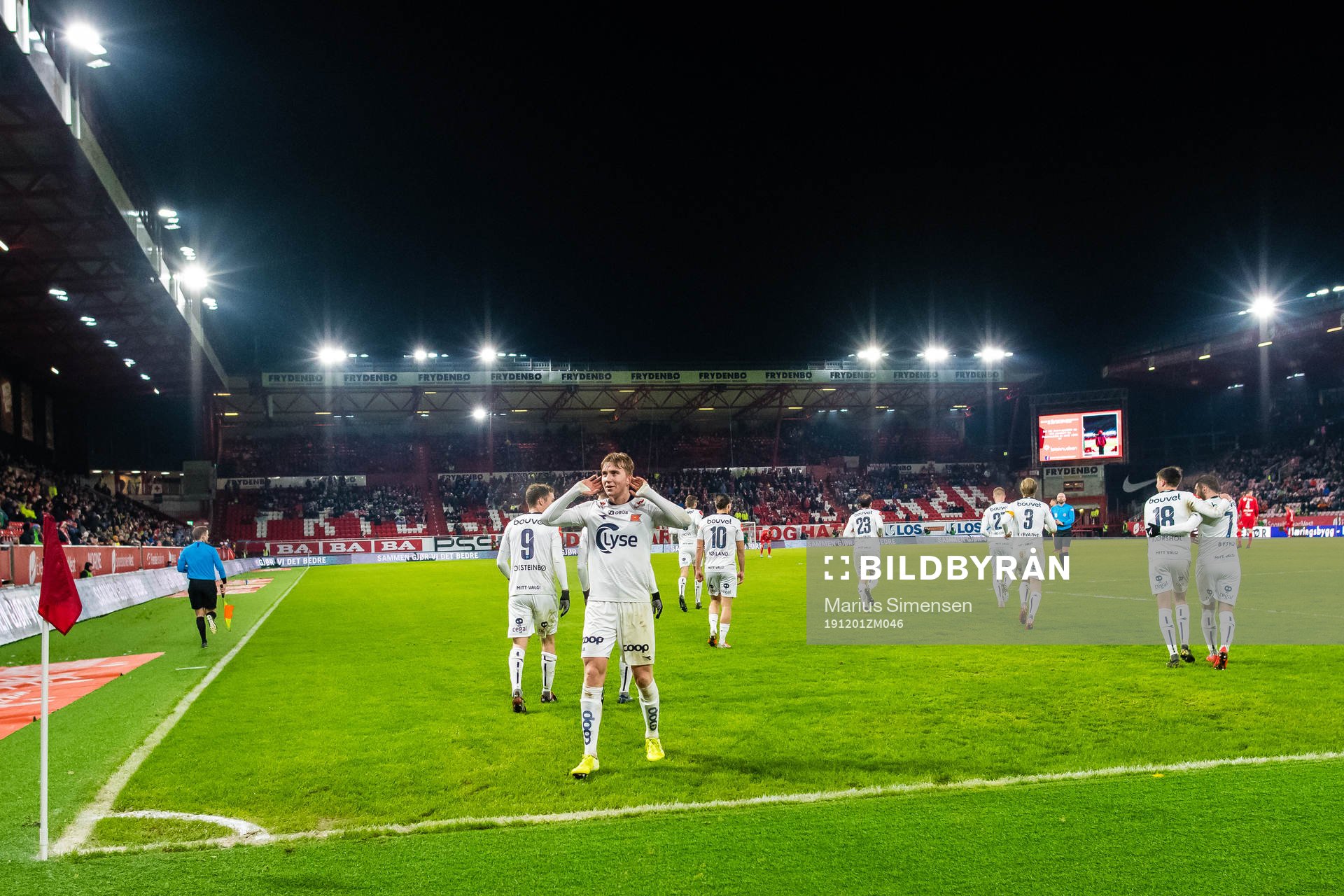 Kristian Thorstvedt of Viking celebrates