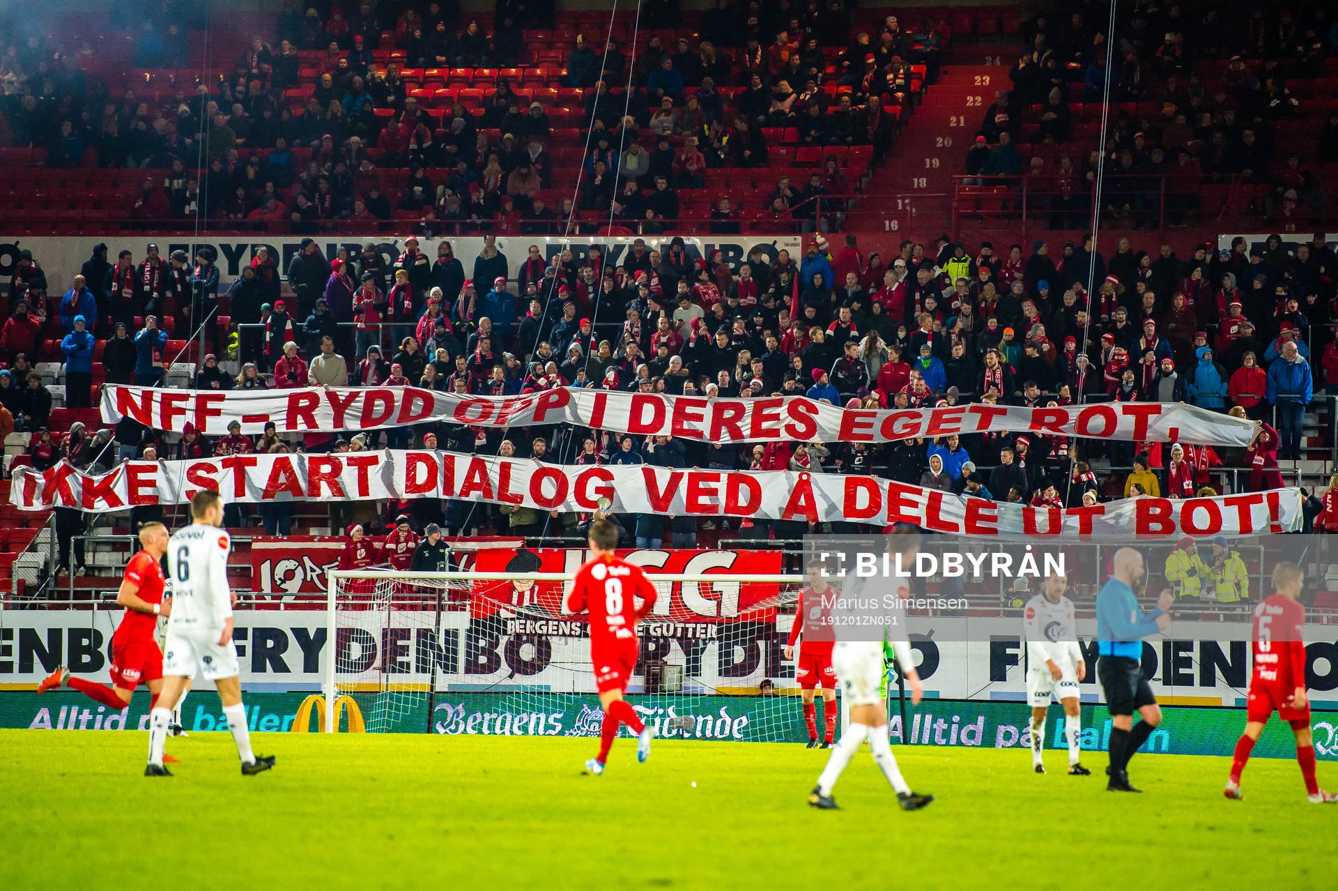 Spectators in the stands