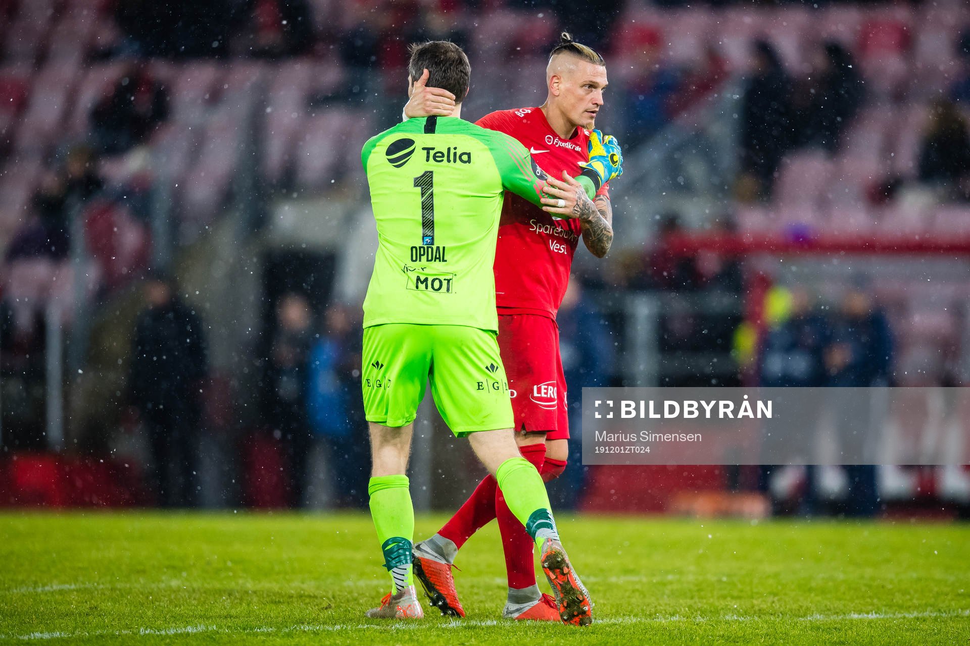 Håkon Eikemo Opdal and Vito Wormgoor of Brann