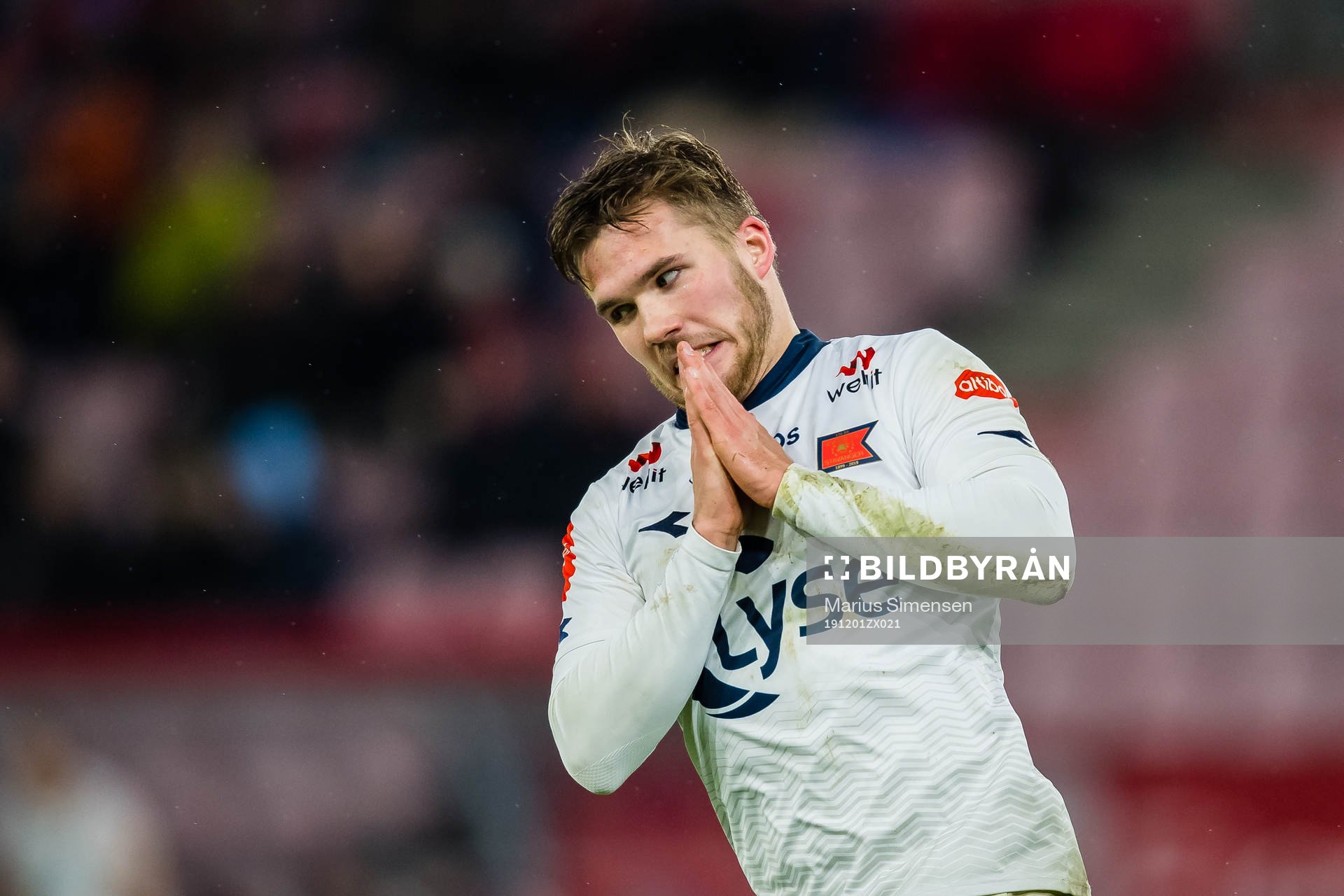 Benjamin Kallman of Viking reacts