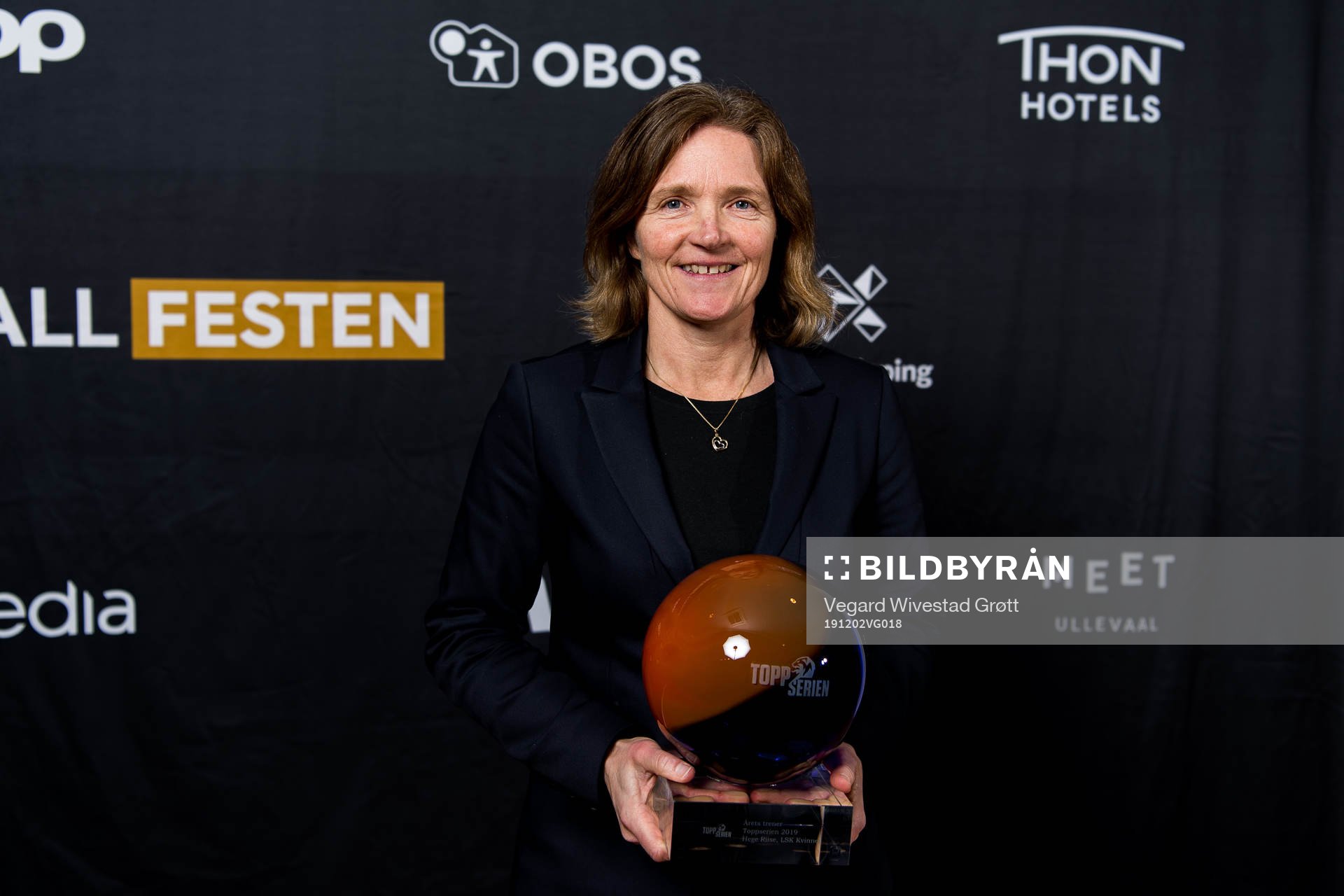 Hege Riise, head coach of LSK Kvinner, poses for a portrait
