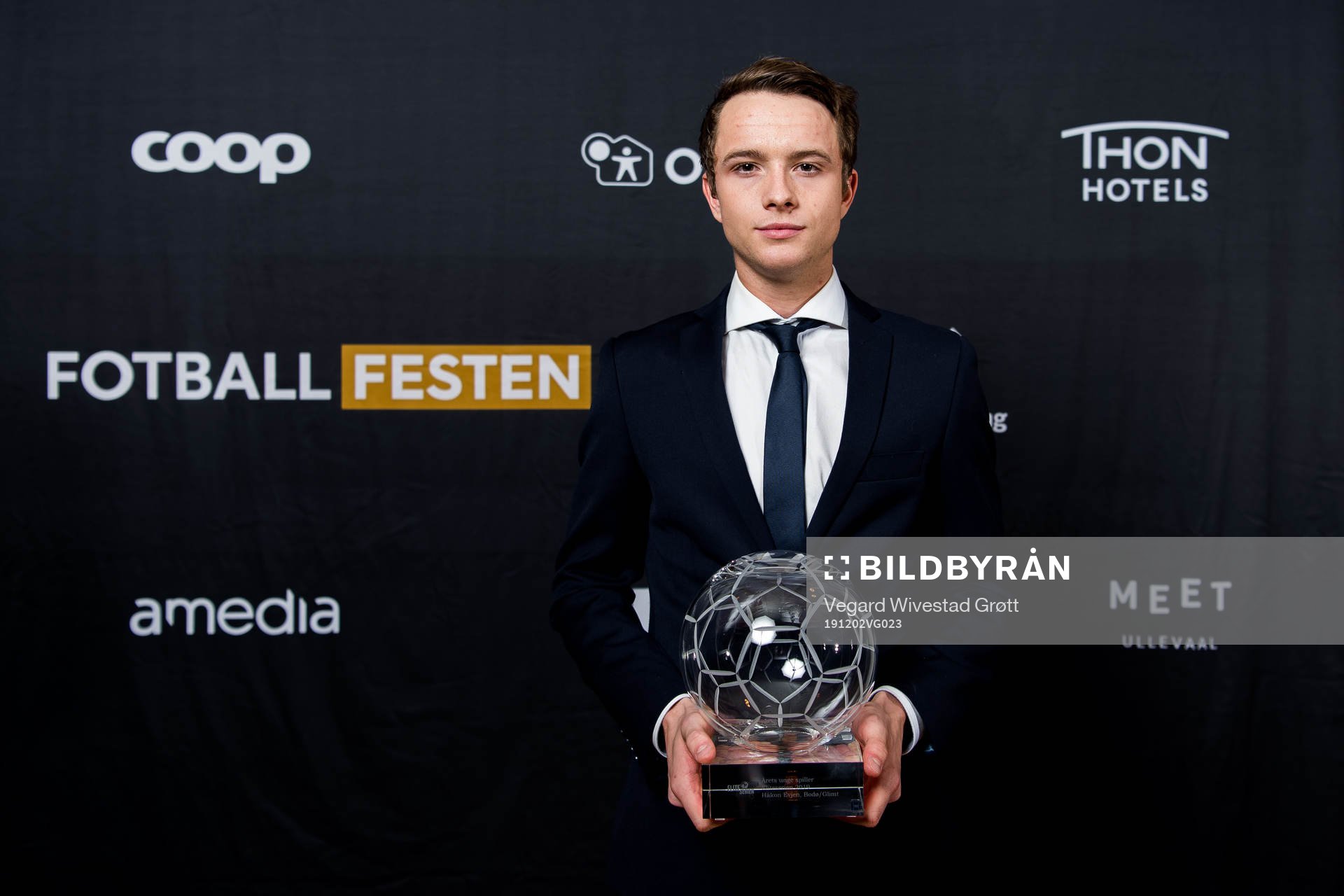 Håkon Evjen of Bodø/Glimt poses for a portrait with the