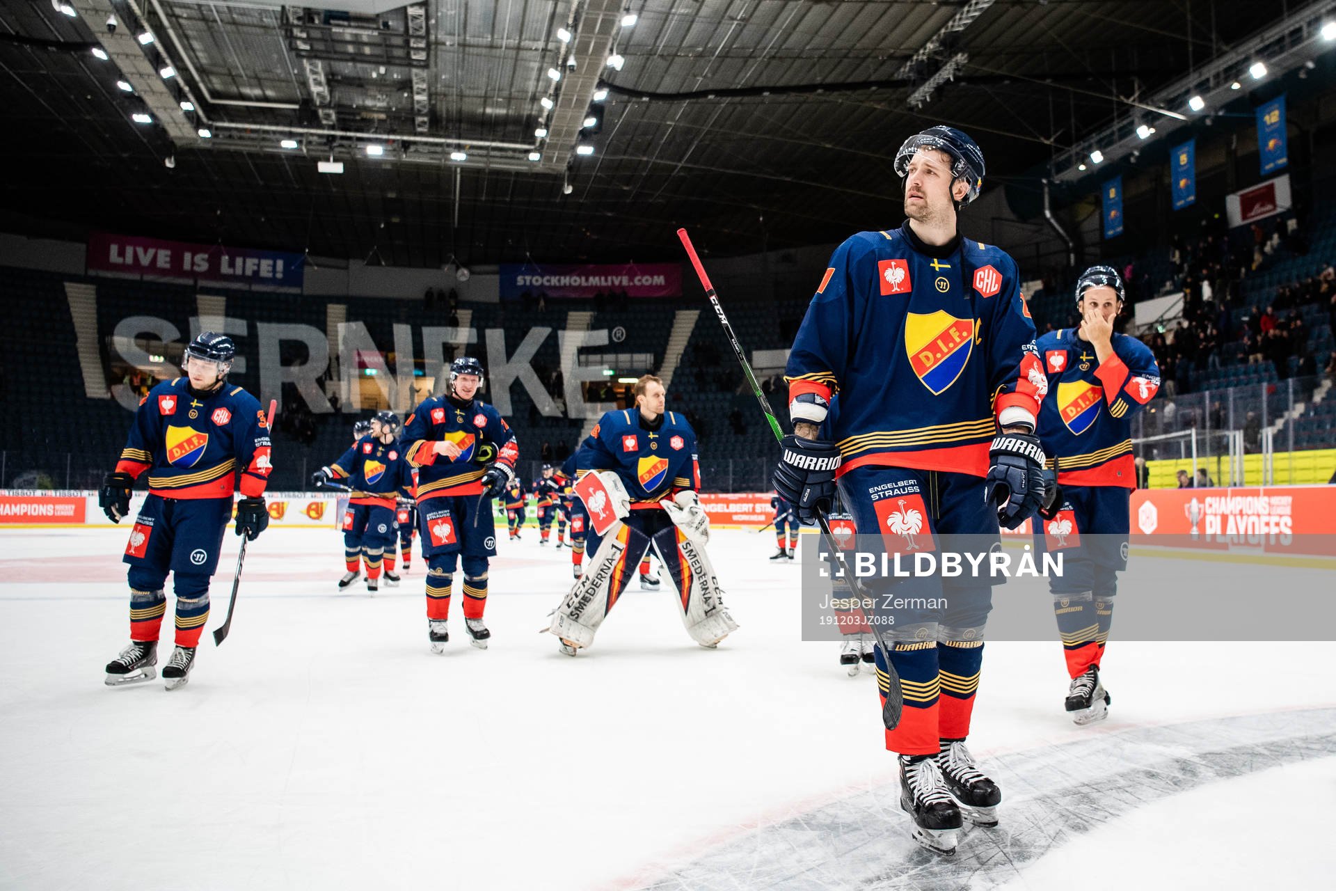 Patrik Berglund of Djurgården celebrates