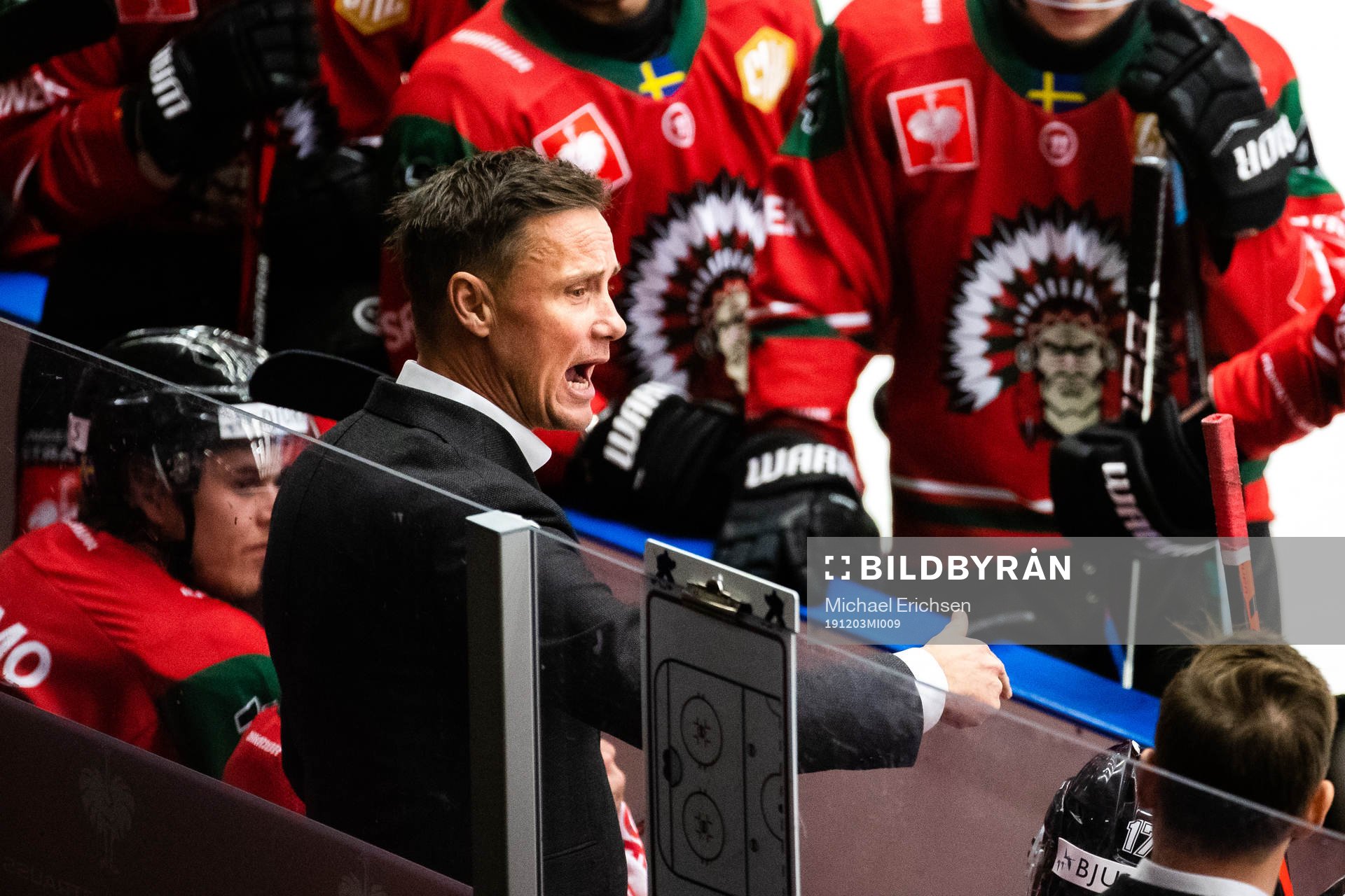 Head coach Roger Rönnberg of Frölunda