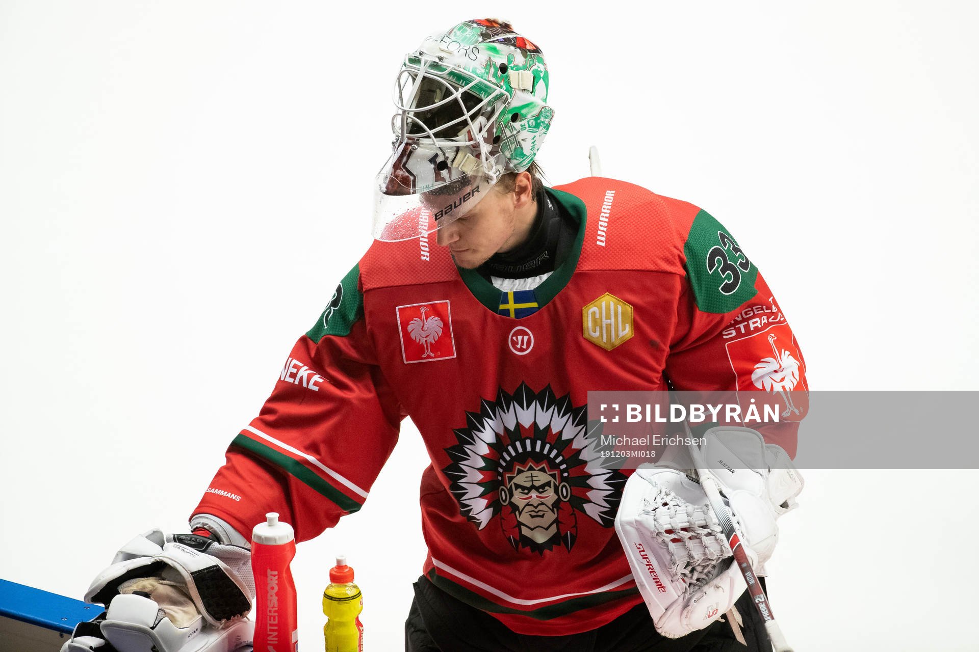 Goalkeeper Johan Mattsson of Frölunda