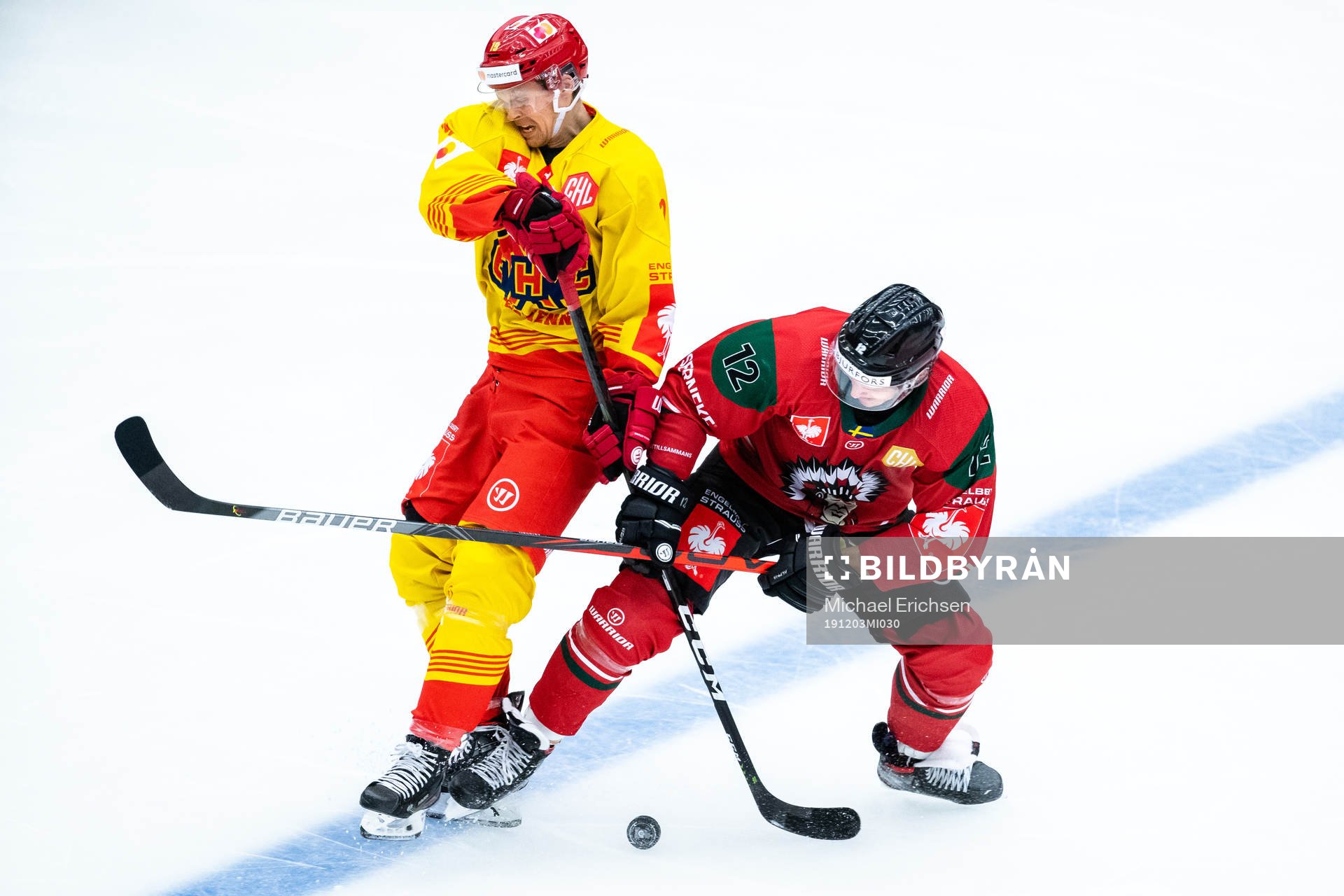 David Ullström of Biel-Bienne and Max Friberg of Frölunda