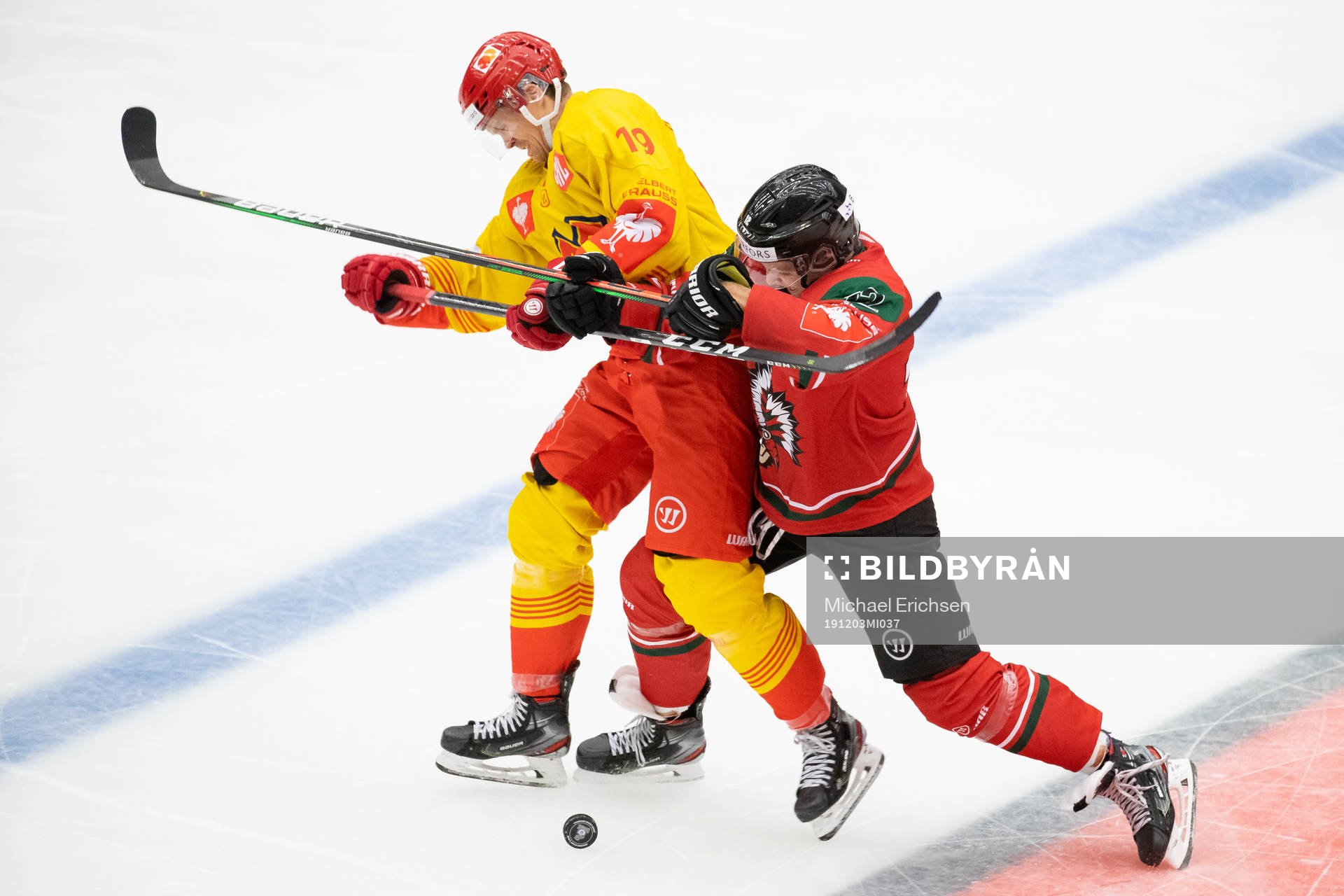 David Ullström of Biel-Bienne and Max Friberg of Frölunda