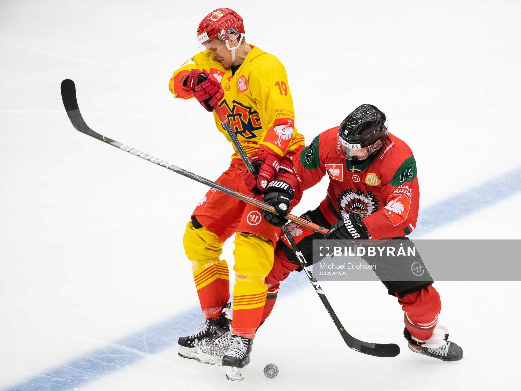 David Ullström of Biel-Bienne and Max Friberg of Frölunda