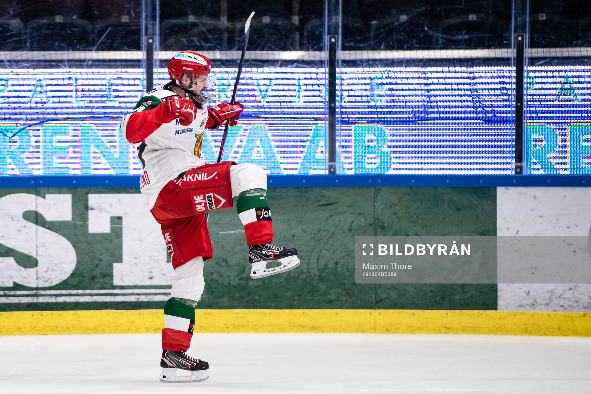 Moras Oskar Svanlund jublar